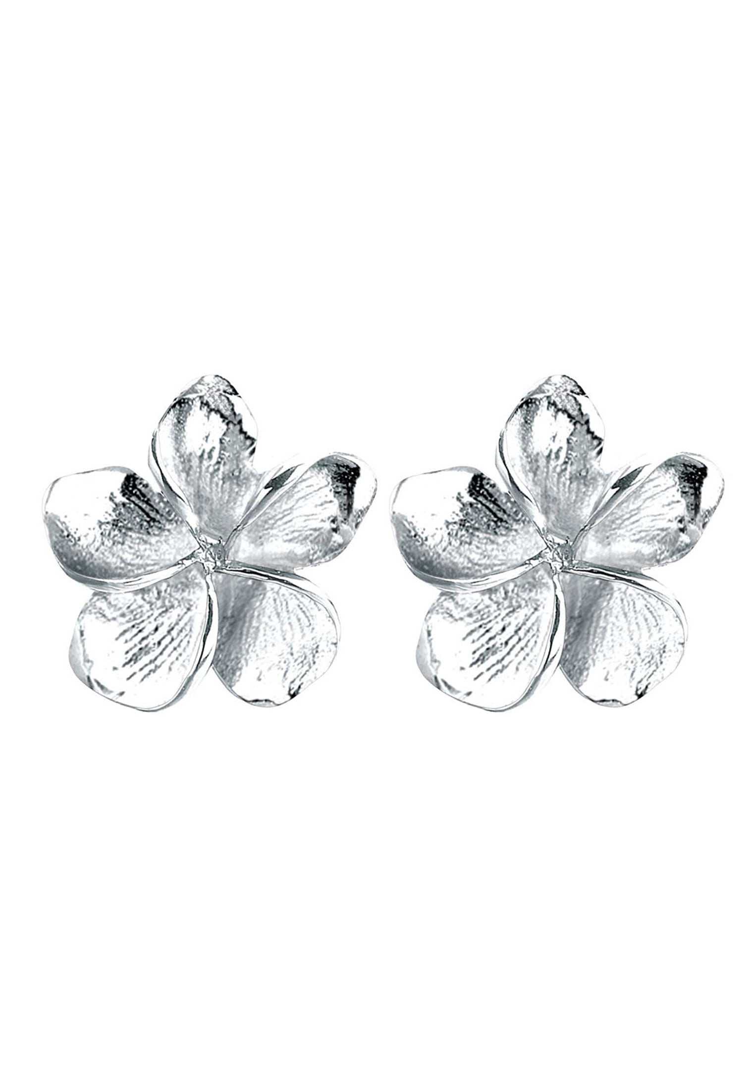 Elli Paar Ohrstecker »Ohrringe Frangipani Blüte Blume Filigran 925 Silber«
