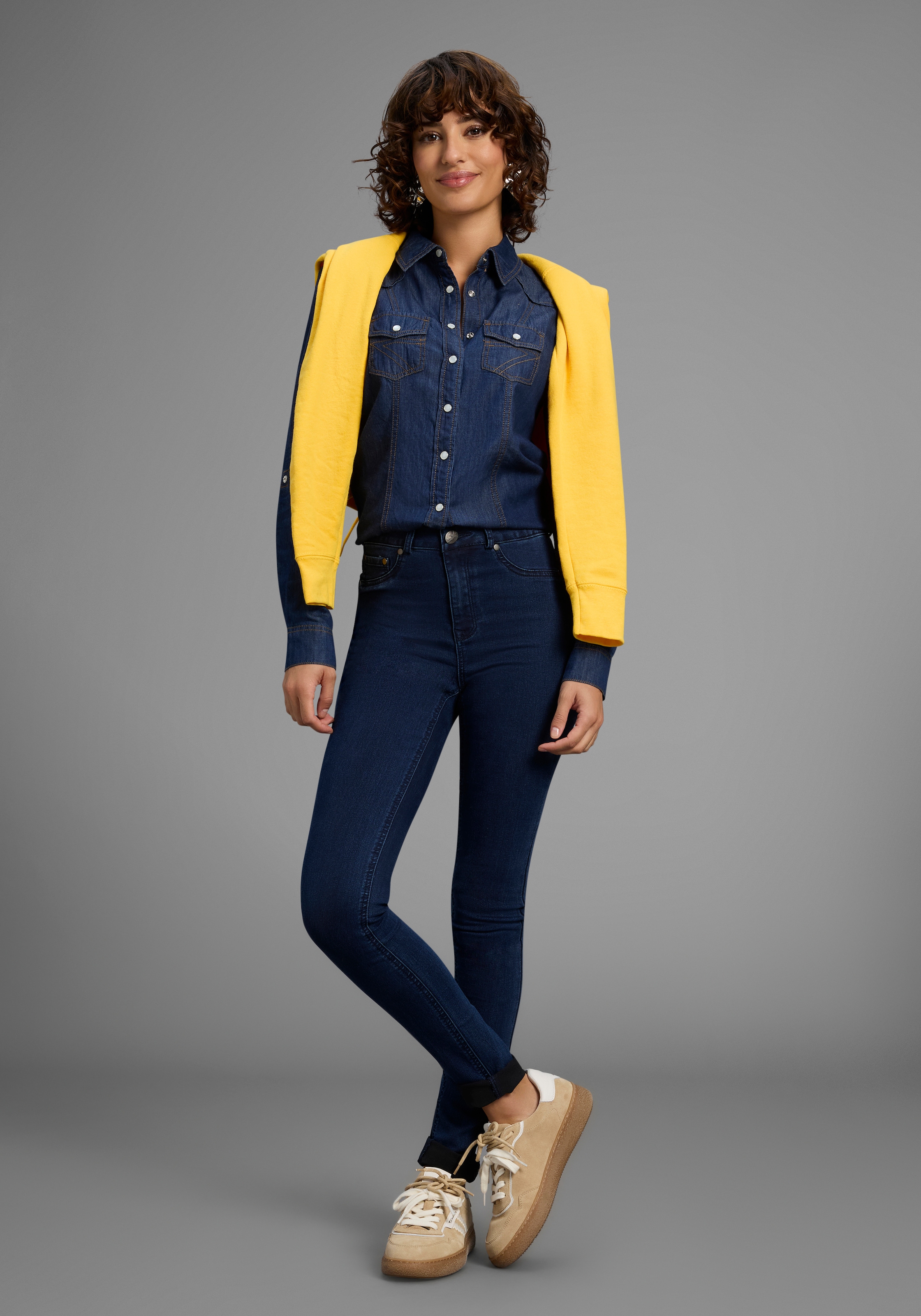 Arizona Skinny-fit-Jeans »Ultra Stretch«, skinny-fit, betonte Taille, shaping-Effekt, high Waist