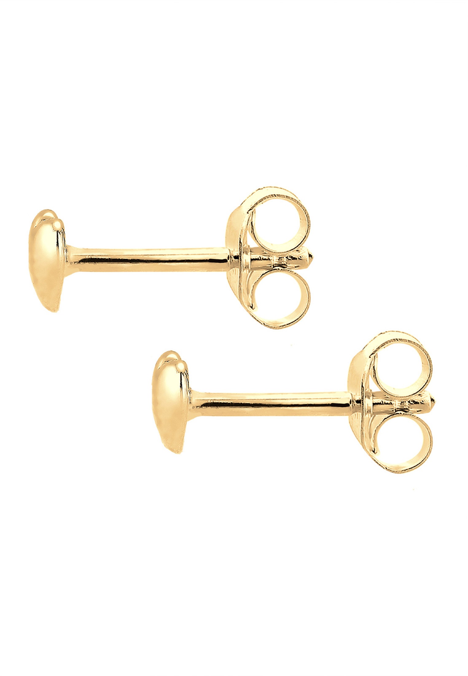 Elli Premium Paar Ohrstecker »Ohrringe Herz Liebe Geschenkidee 585 Gelbgold«