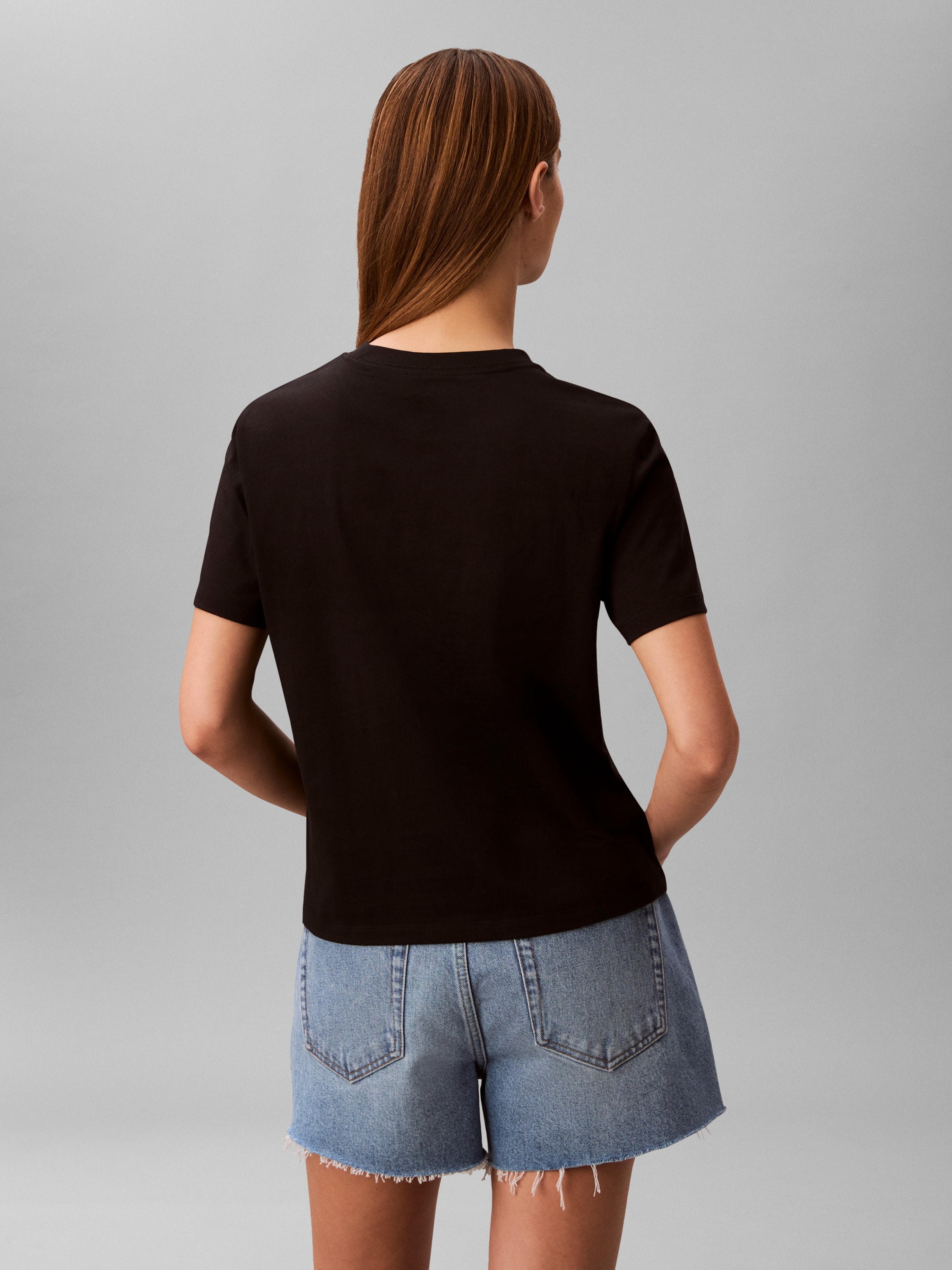 Calvin Klein Jeans T-Shirt »CLASIC MONOLOGO TEE« Regular fit mit Rundhalsausschnitt