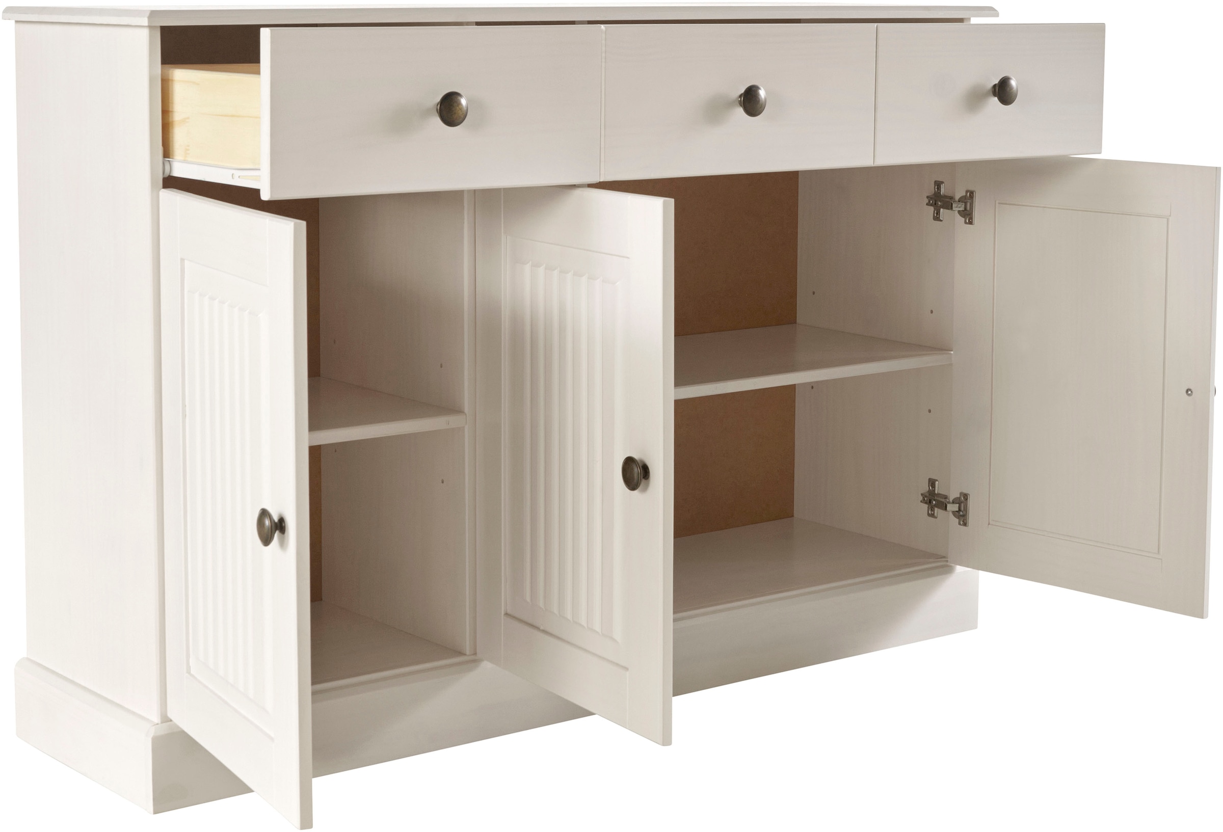 Home affaire Sideboard »Liotta«, Kommode mit 2 Schubkästen u. 2 verstellbare Einlegeböden