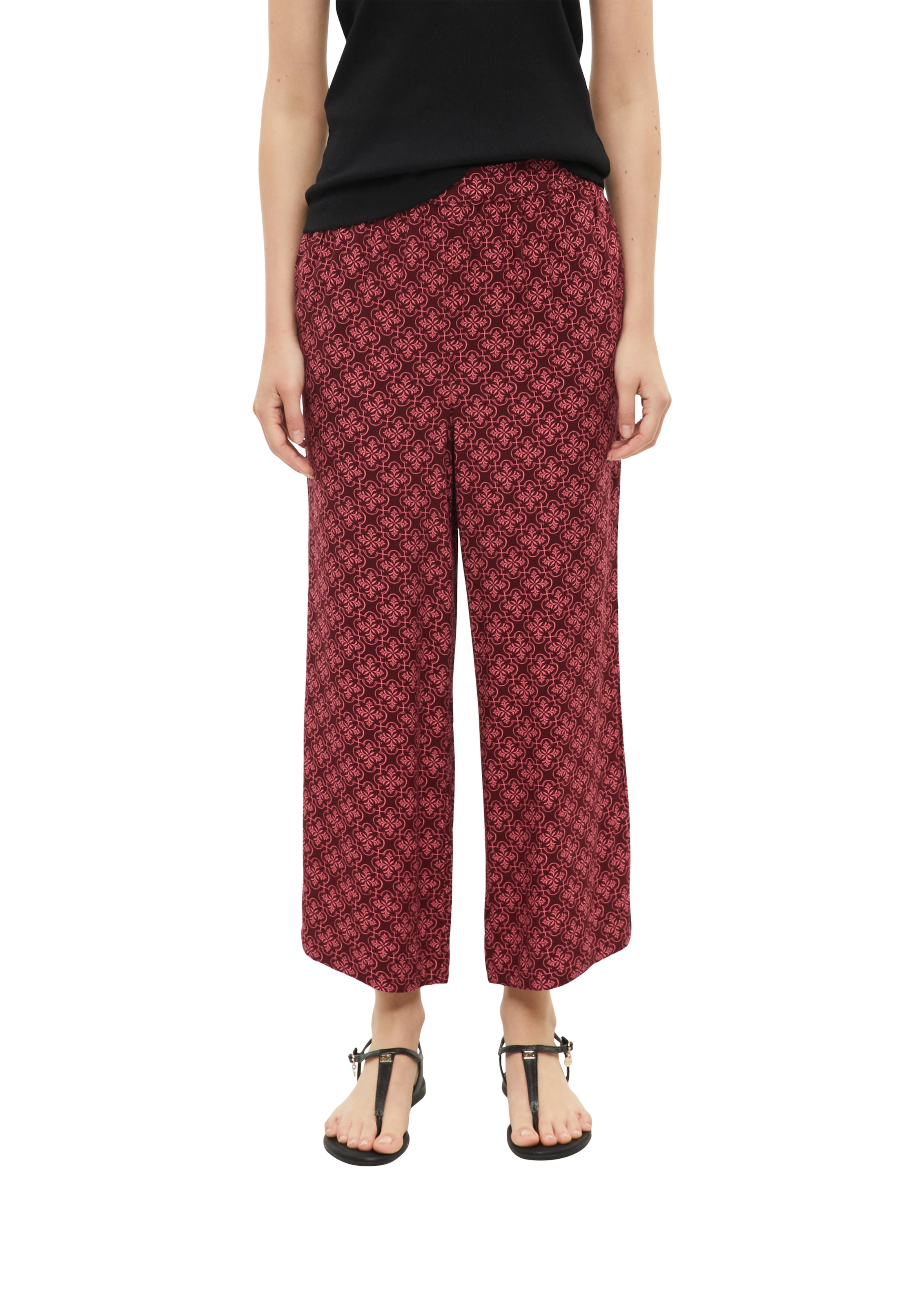 s.Oliver Stoffhose  Sommerhose mit Allover-Muster