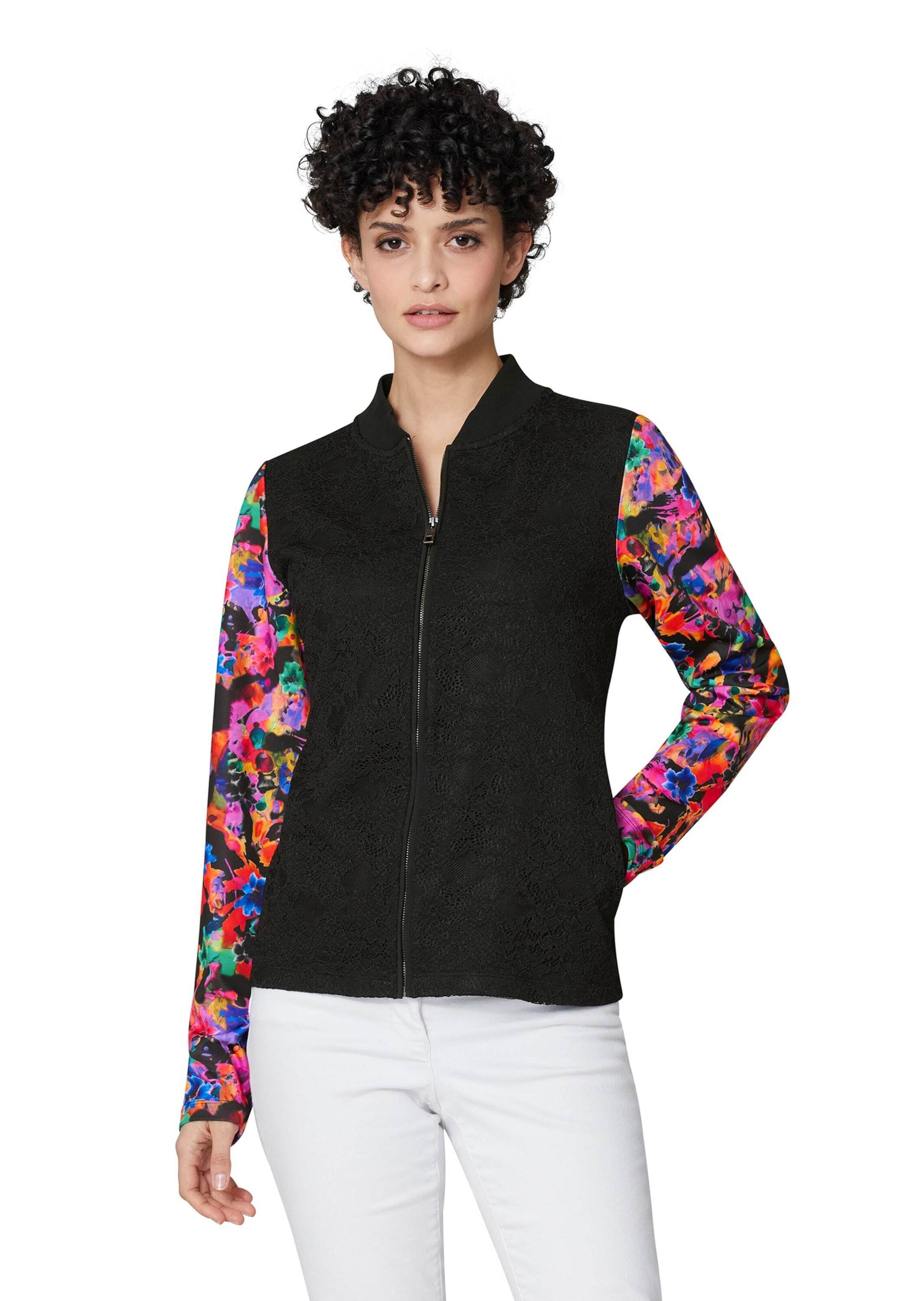 MADELEINE Outdoorjacke »Jacke Jacke mit floralen Trend-Ärmeln«