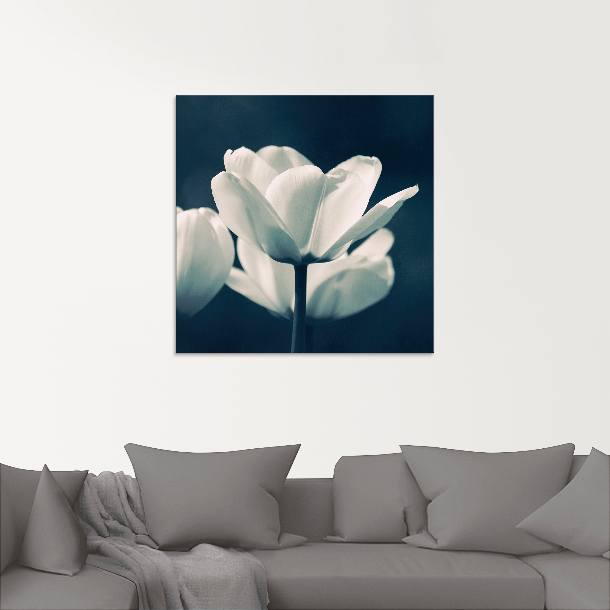 Artland Glasbild »Blue Velvet«, Blumen, (1 St.), in verschiedenen Größen