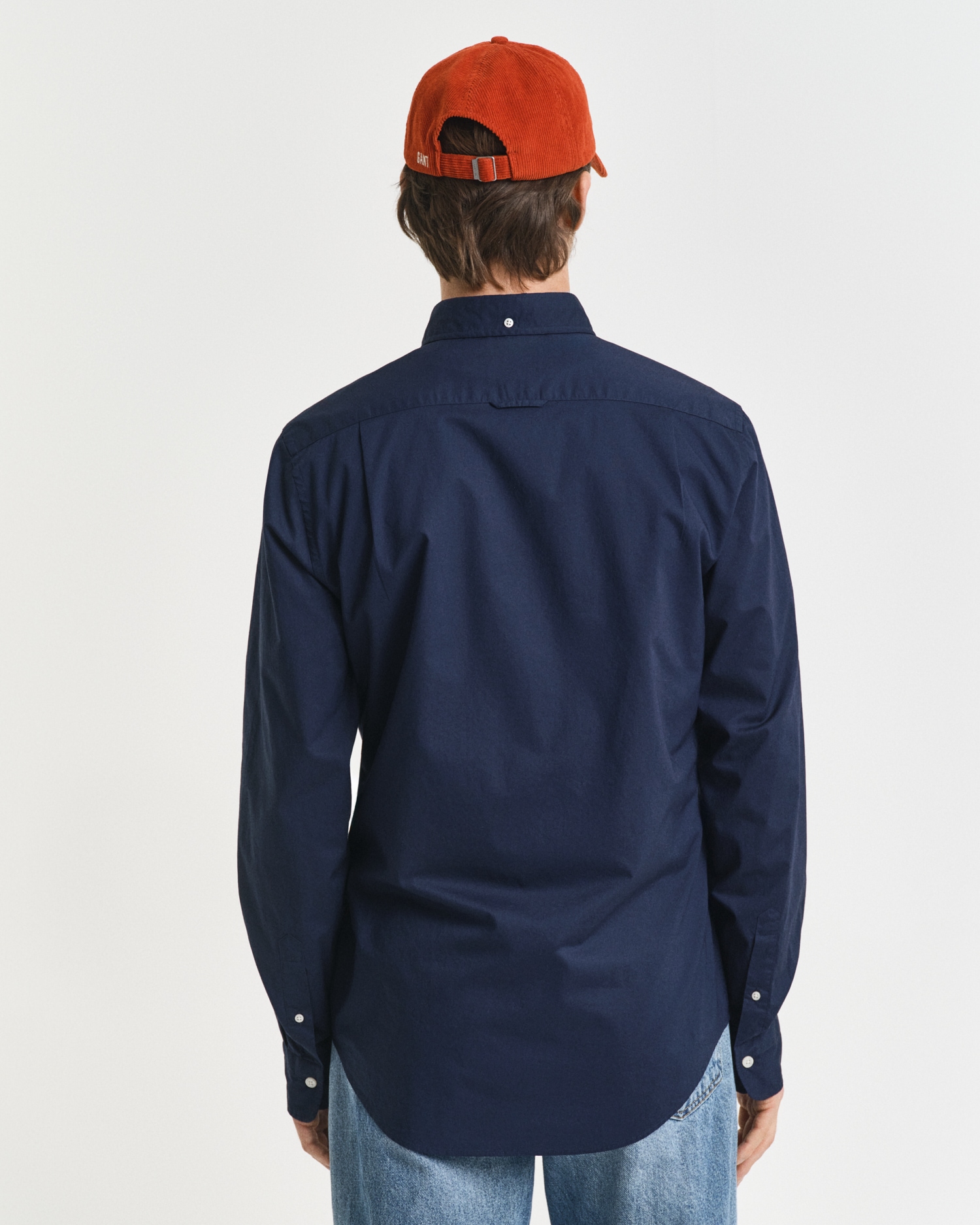 Gant Langarmhemd »Slim Fit Popeline Hemd leichte Baumwolle strapazierfähig pflegeleicht«, mit klassischer Logostickerei auf der Brust