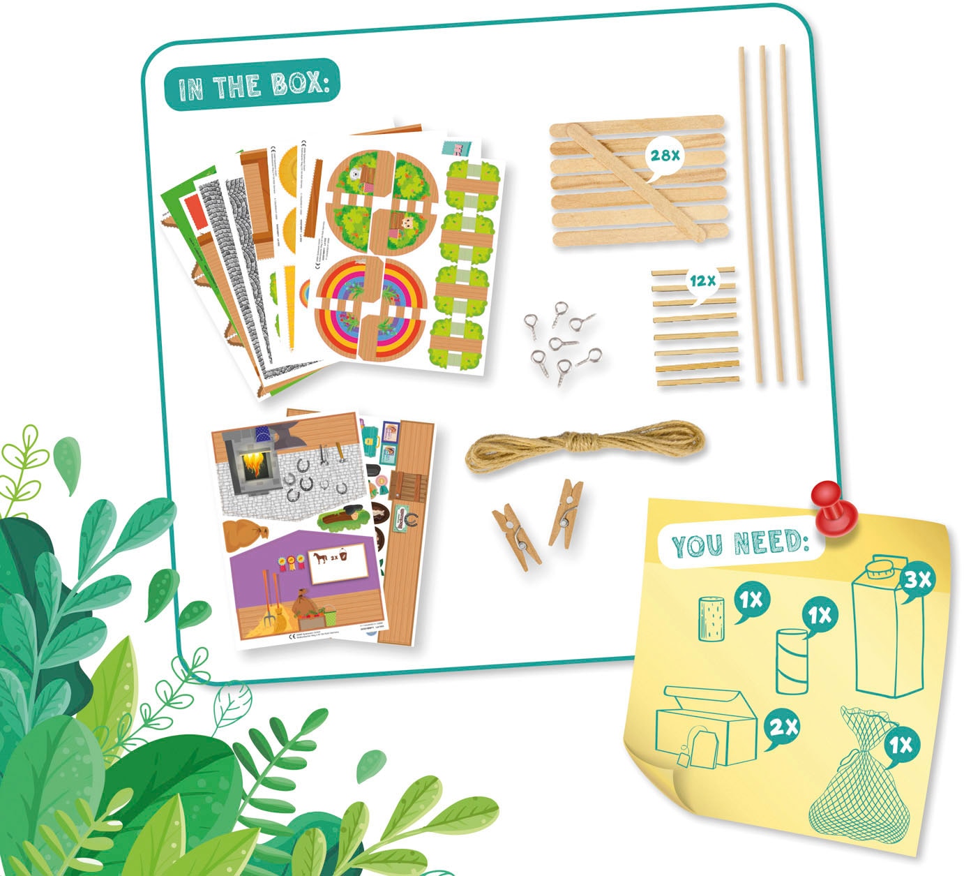 Lena® Kreativset »Bastelset Reiterhof My Pony Eco«, FSC® - schützt Wald - weltweit