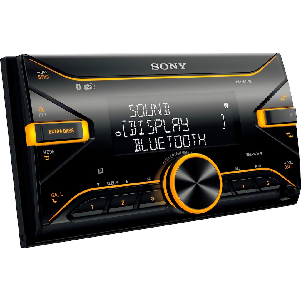 Sony Autoradio »DSXB710KIT«, (Bluetooth Digitalradio (DAB+)-FM-Tuner 55 W)