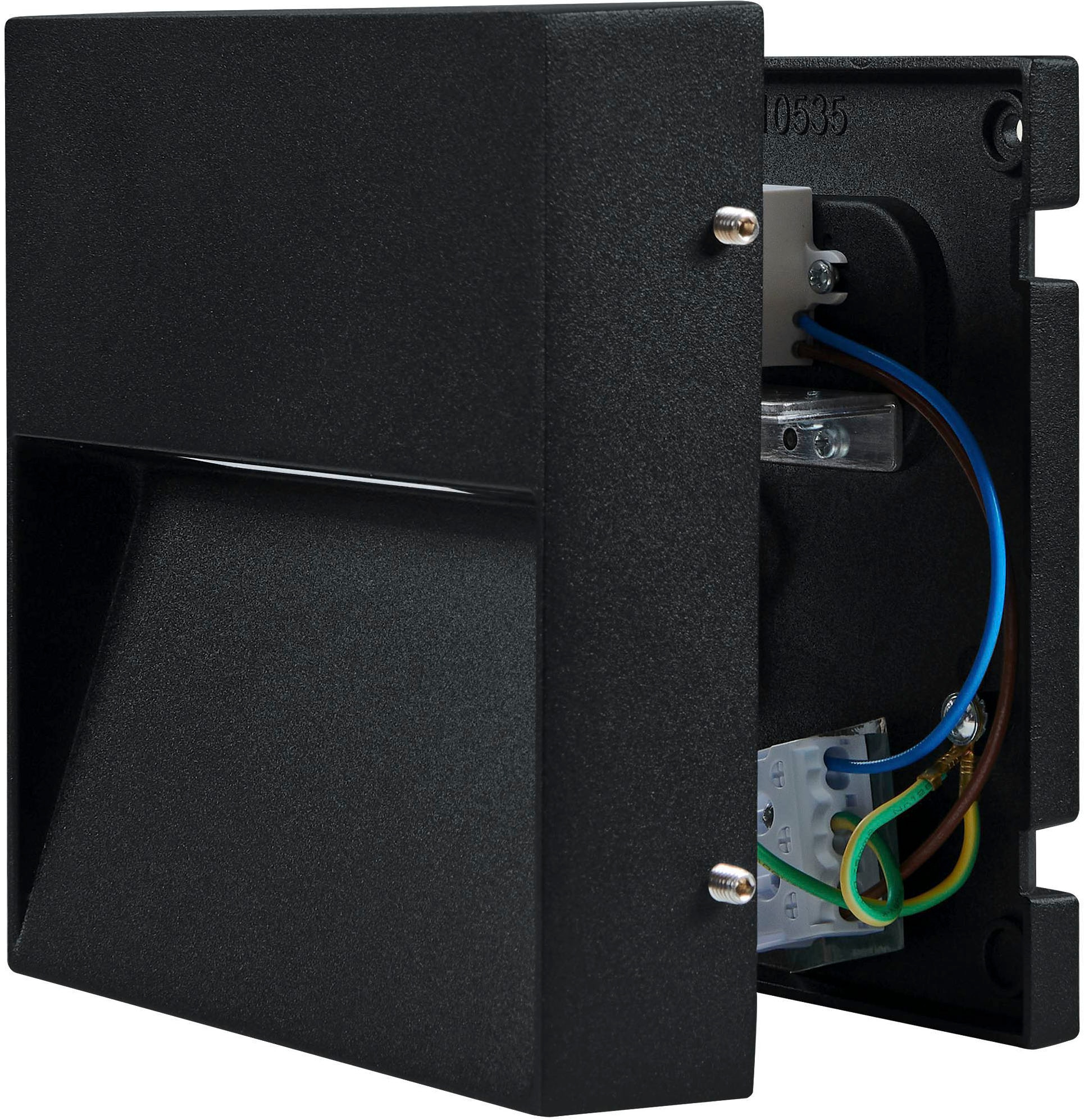 EGLO Wandleuchte »Maruggio Wandlampe, Außenbeleuchtung Hauswand, Aluminium, IP65, Lampe« LED-Modul 1 Stk. Kaltweiß | Neutralweiß | Warmweiß Wand-/Deckenleuchte - L15 x H15 x AL3,5 cm - schwarz - 1X4,8W inkl.