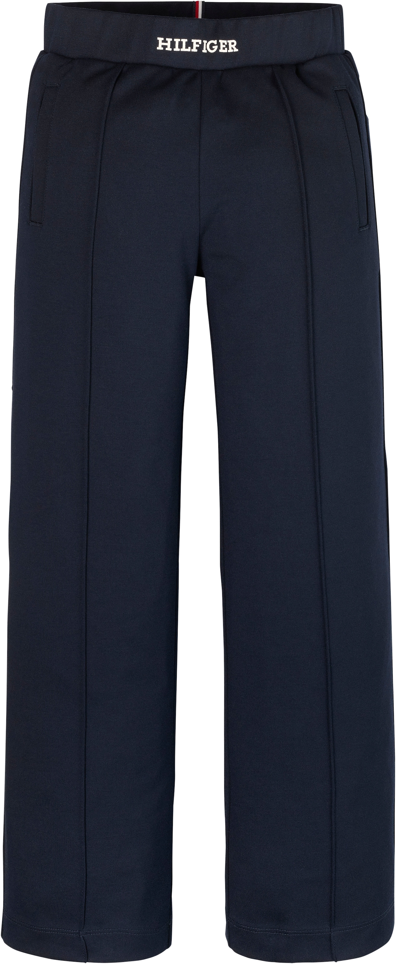 Tommy Hilfiger Webhose »MONOTYPE PUNTO WIDE PANT«, Kinder bis 16 Jahre mit Logoschriftzug