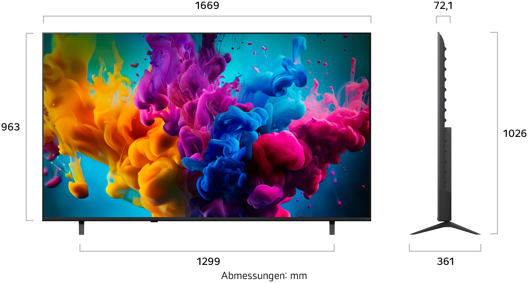 LG QNED-Fernseher »85QNED8MB6A« 215 cm/85 ″ Smart-TV