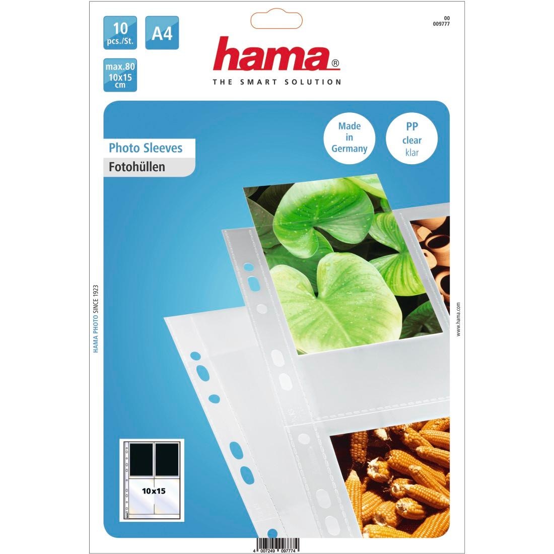 Hama Foto-Hülle »Foto-Hüllen, DIN A4, 4-8 Fotos im Format 10x15 cm, klar, 10 Stück«