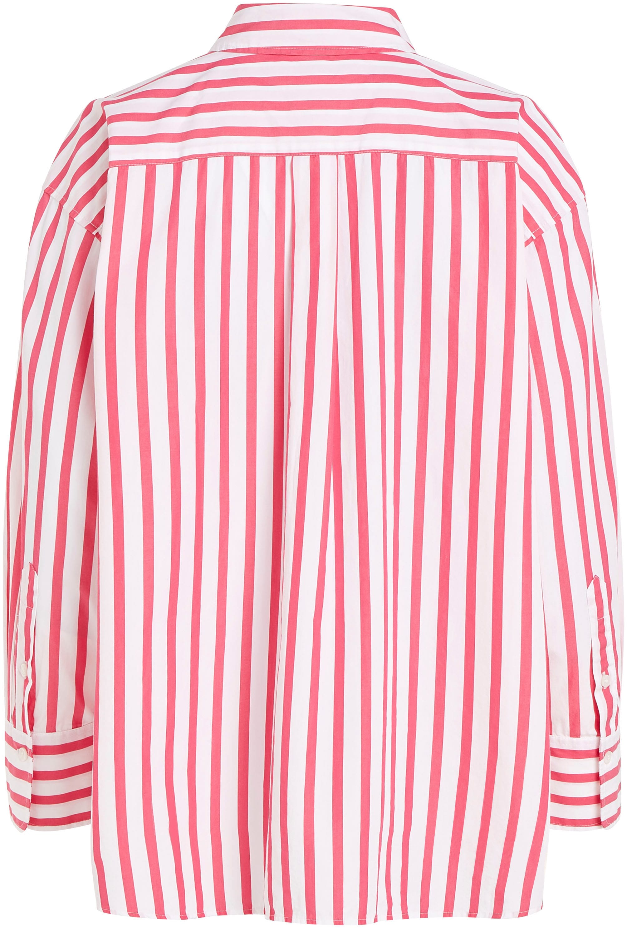 im Online Tommy SHIRT«, OTTO Shop »STRIPED OVERSIZED ICON Streifendessin Hemdbluse Hilfiger im modischem