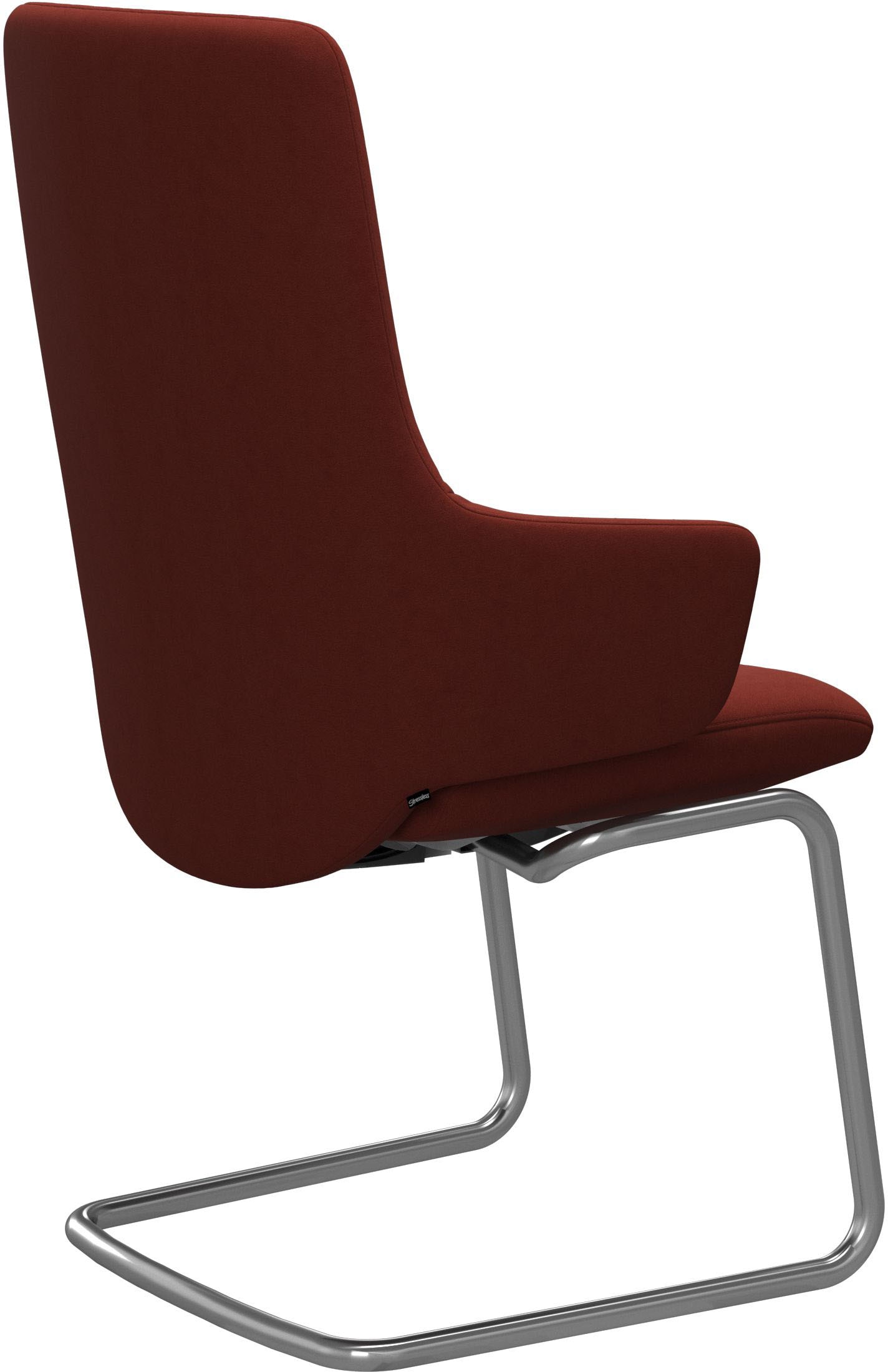 Stressless® Polsterstuhl »Laurel«, Microfaser DINAMICA, High Back mit Armlehne, Größe L, mit Beinen aus Stahl in Schwarz matt