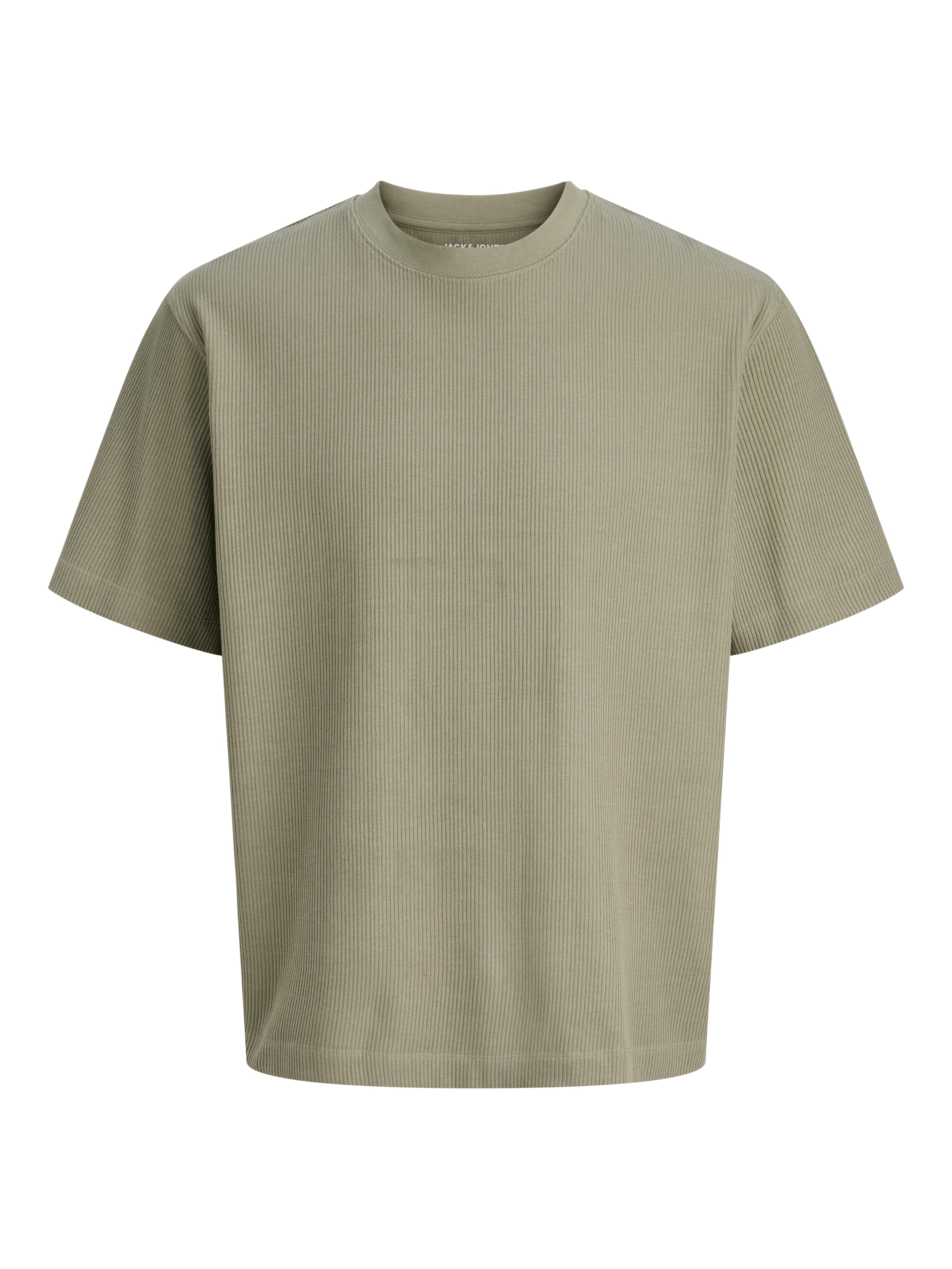 Jack & Jones Rundhalsshirt »JJEHARRISON STRUCTURE TEE SS O-NECK LN« mit Rundhalsusschnitt