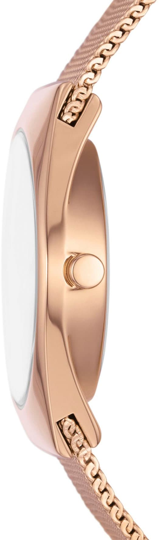 Skagen Solaruhr »GRENEN LILLE SOLAR POWERED«, Armbanduhr, Damenuhr, analog, Edelstahlarmband