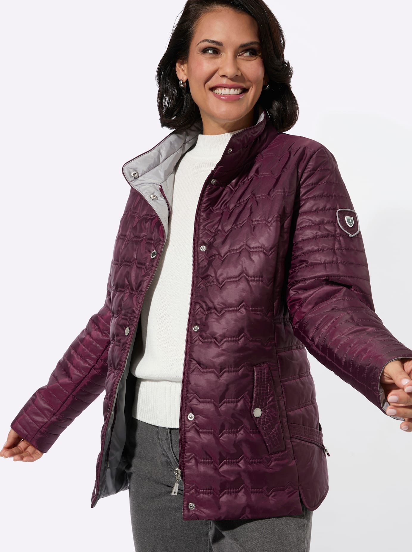 Casual Looks Steppjacke ohne Kapuze