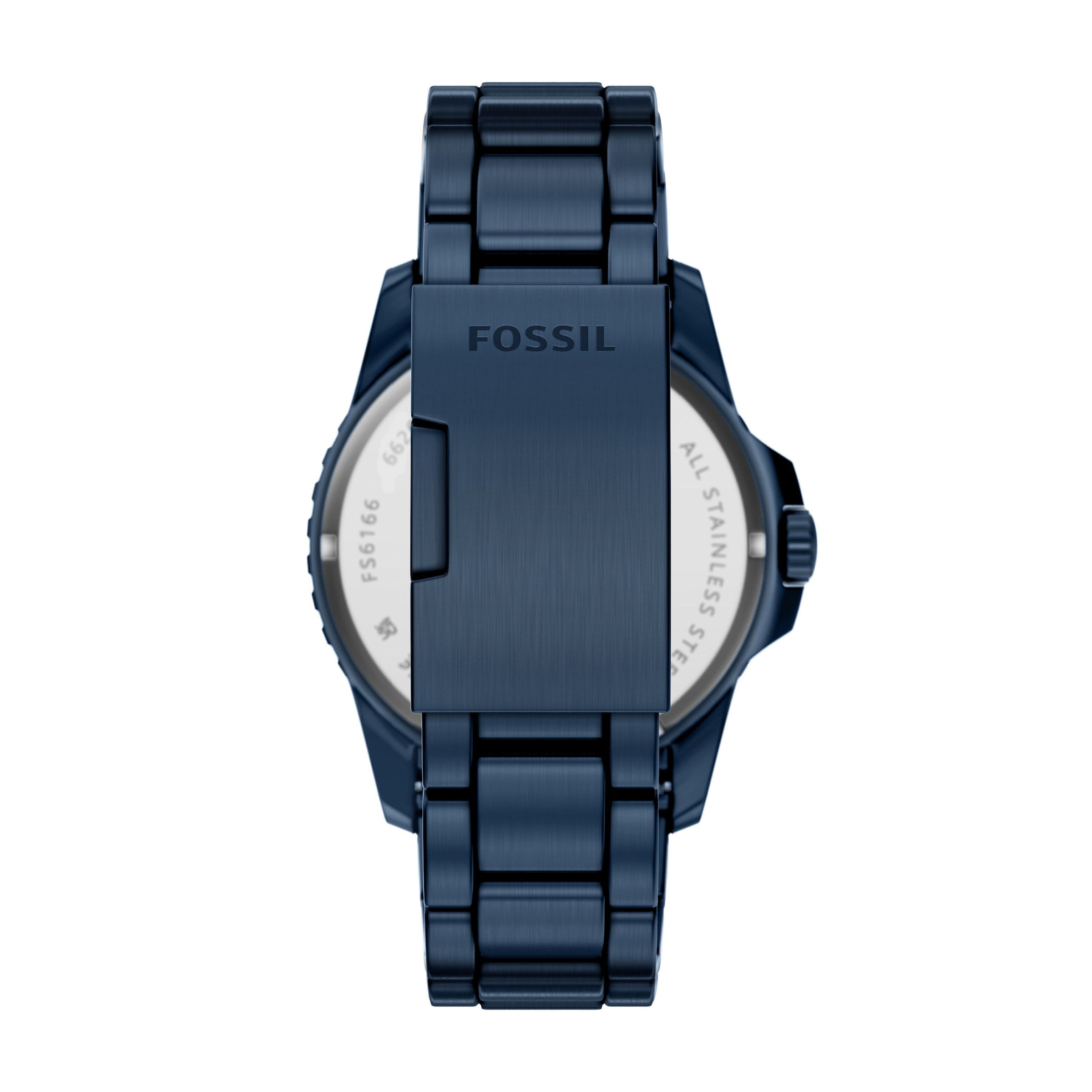 Fossil Quarzuhr »Fossil Blue« Armbanduhr, Herrenuhr, Edelstahlarmband, analog, Tag