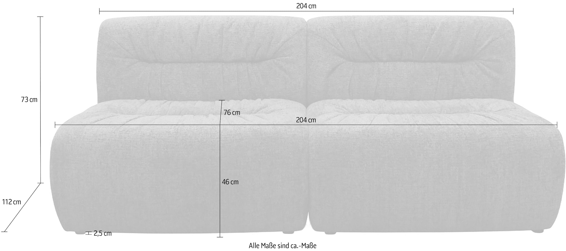 DOMO collection Big-Sofa »800027« Federkern