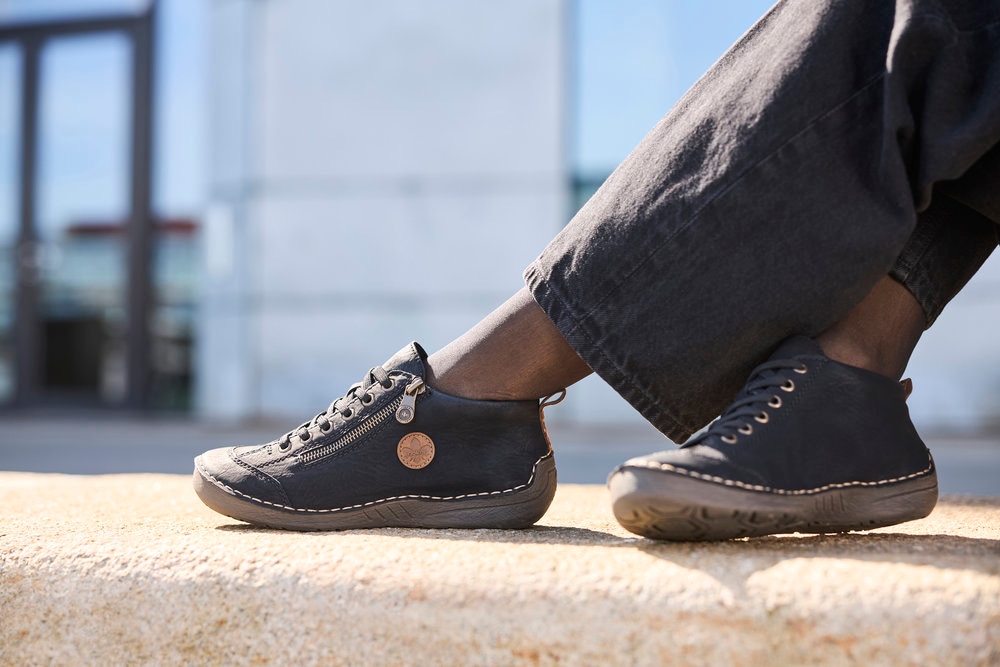 Rieker Schnürboots  Sneaker, Schnürschuh, Outdoorschuh mit Reißverschluss