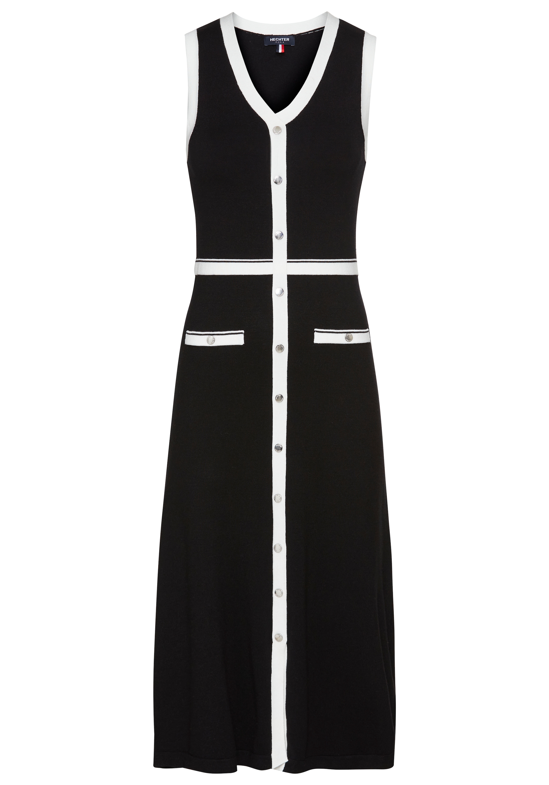HECHTER PARIS Strickkleid, mit Kontrastdetails