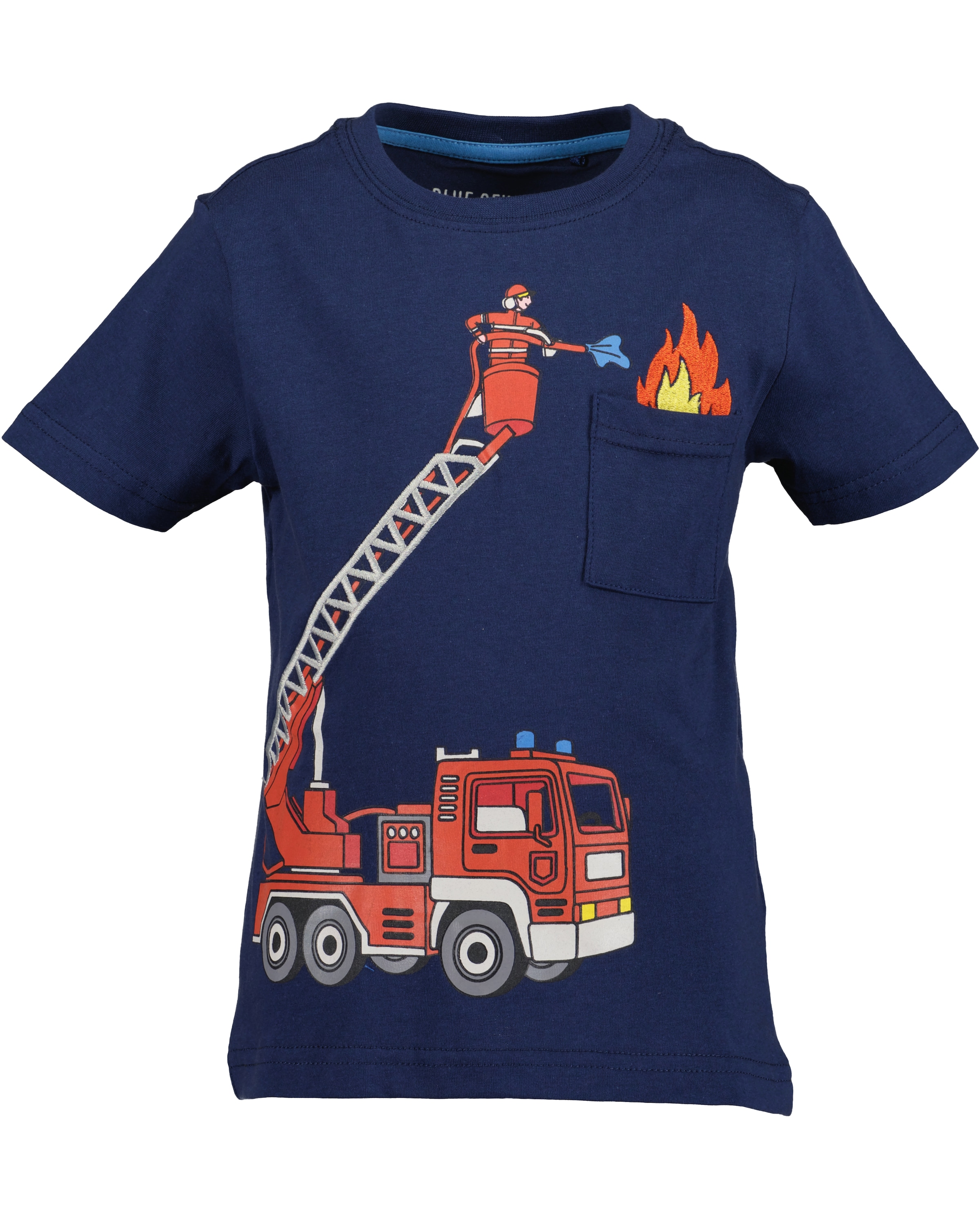 Blue Seven Kurzarmshirt, (Packung, 2 tlg.), mit coolen Frontmotiven