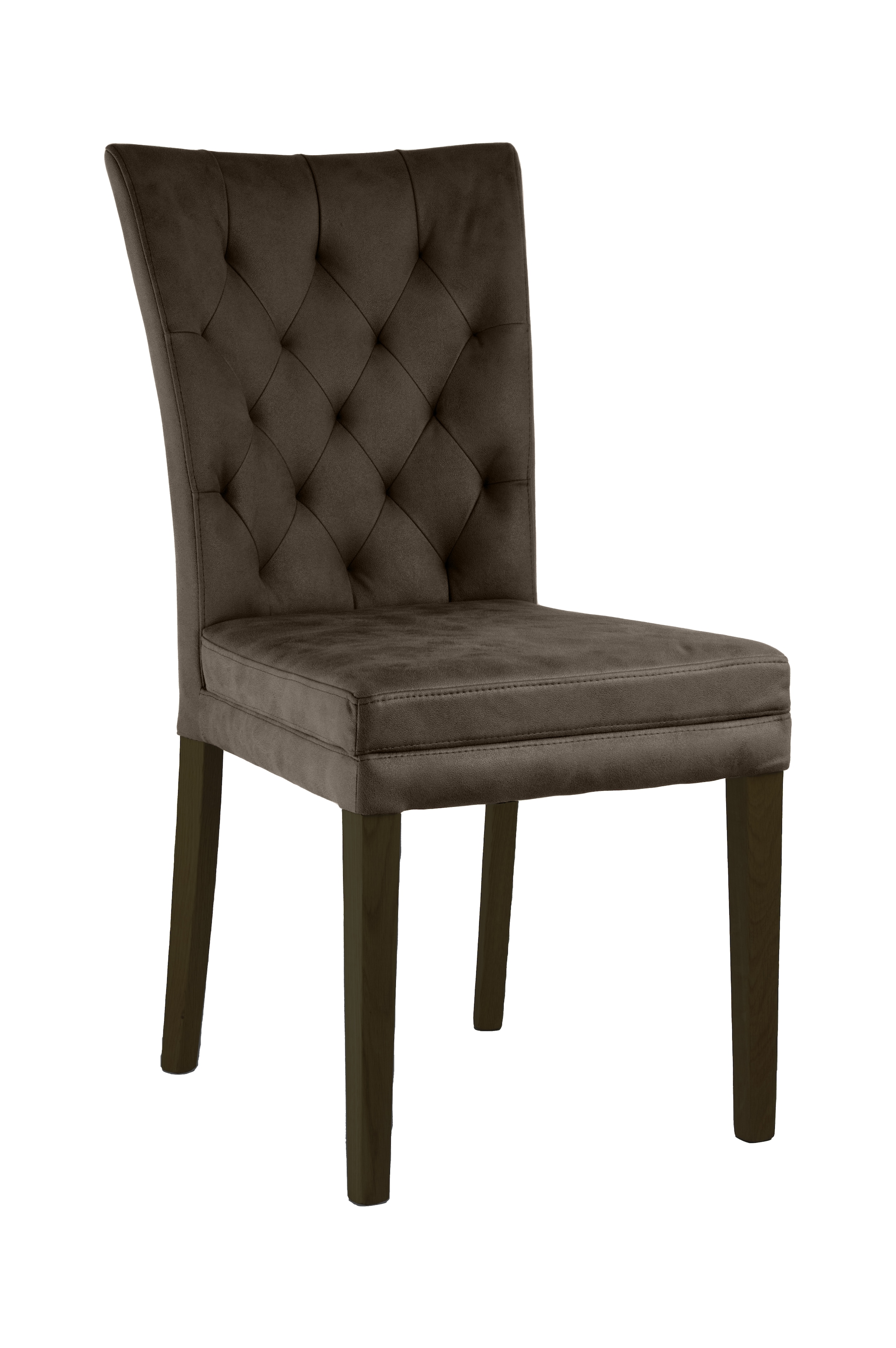 Home affaire 4-Fußstuhl »Colorado« (Set) 2 Stk.bequeme Polsterung, Gestell Massivholz wenge oder eiche natur