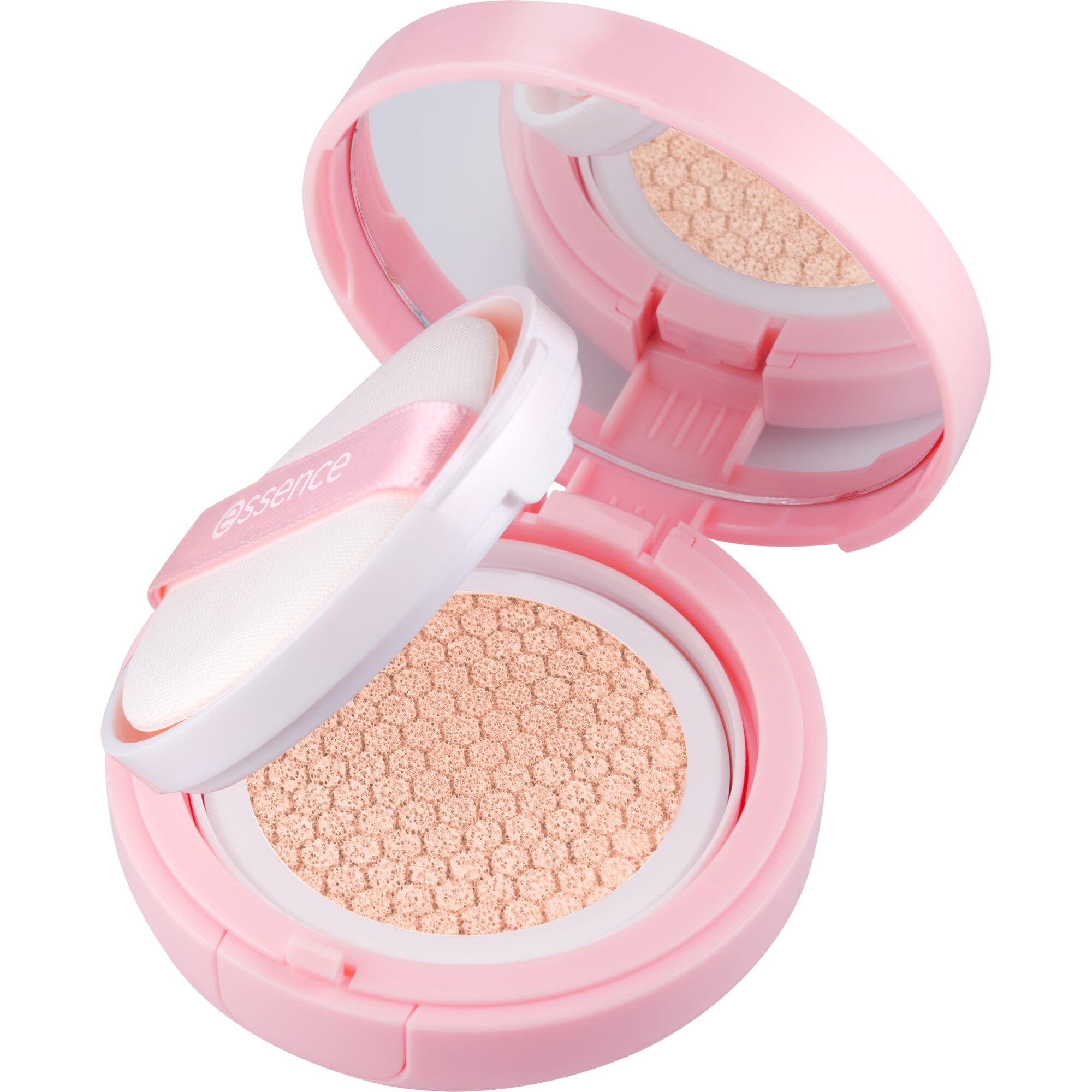 Essence Foundation »BRIGHTEN UP! cushion foundation« 3-tlg., flüssige Textur, aufbaubare Deckkraft, wasserfest, aufhellend