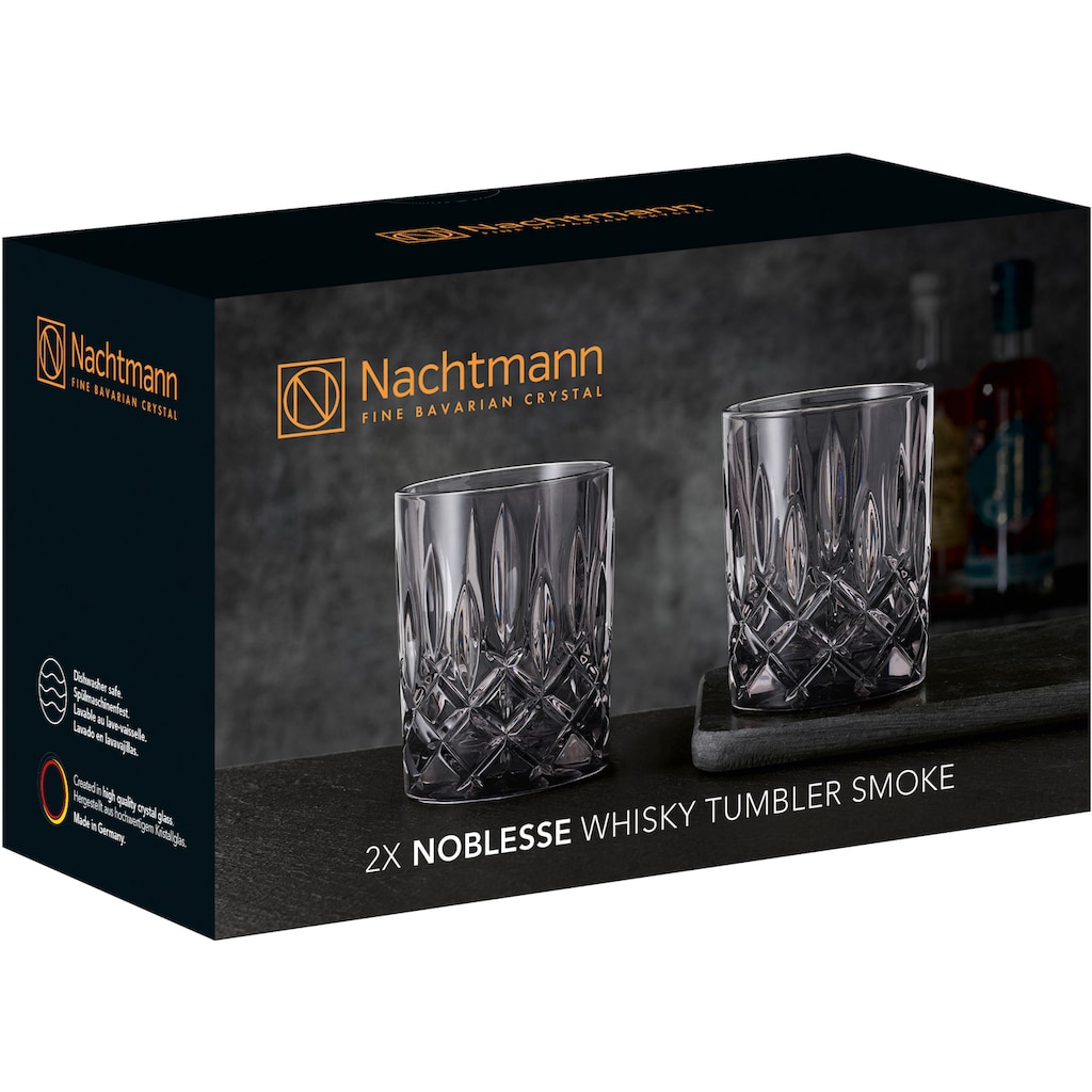 Nachtmann Whiskyglas »Noblesse«, (Set, 2 tlg.), Made in Germany, 295 ml, 2-teilig