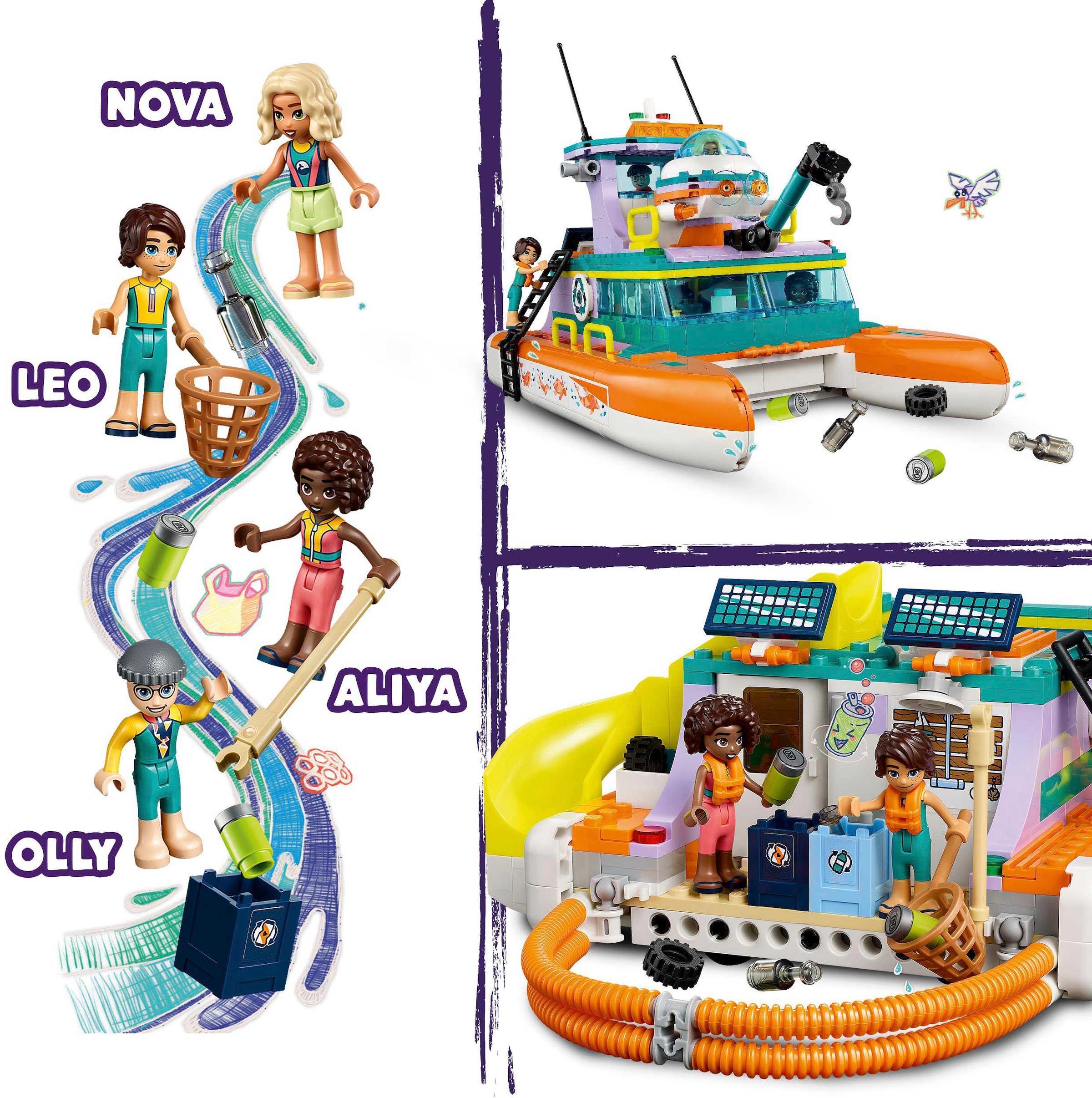 LEGO® Konstruktionsspielsteine »Seerettungsboot (41734), LEGO® Friends«, (717 St.), Made in Europe