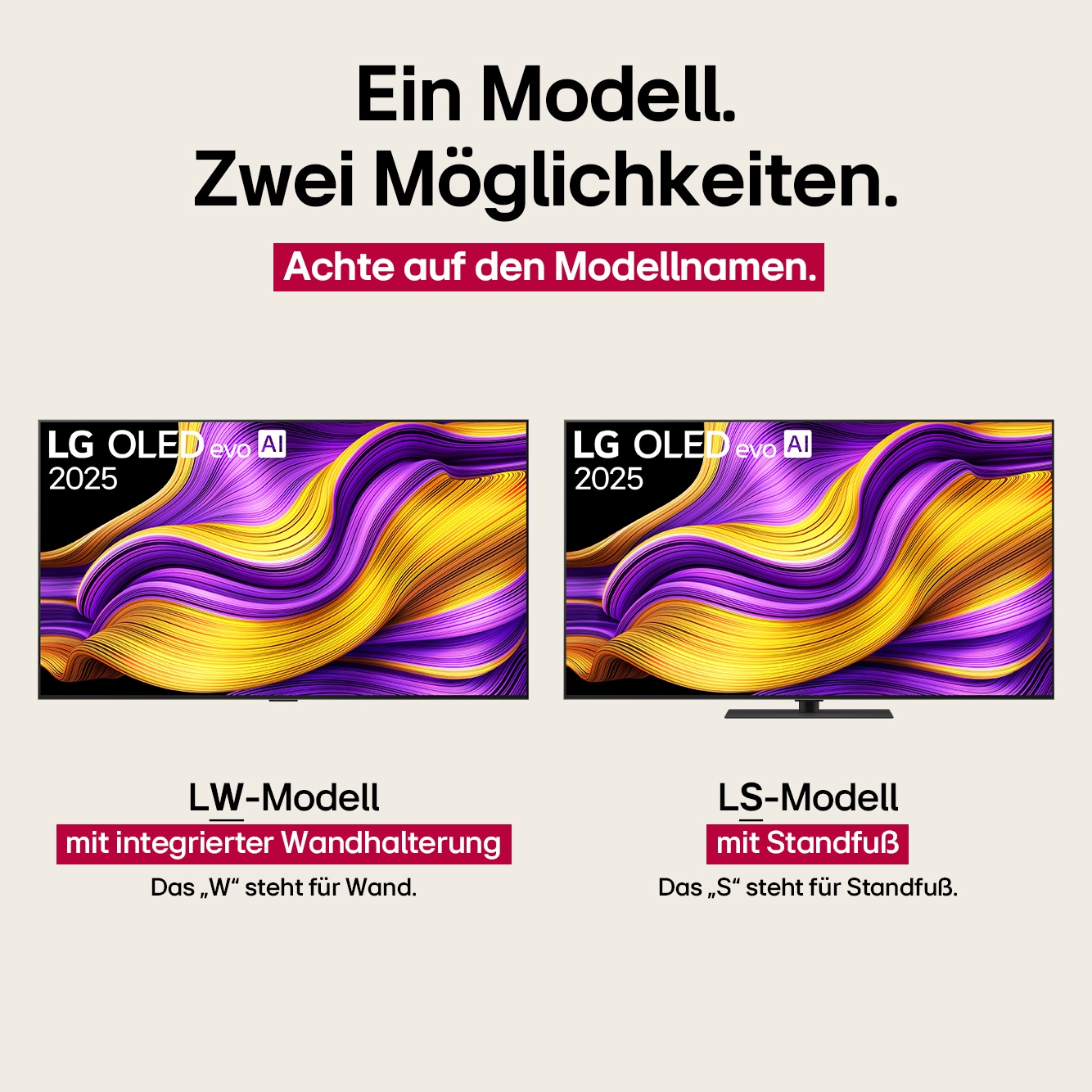 LG OLED-Fernseher »OLED65G57LW« 164 cm/65 ″ Smart-TV
