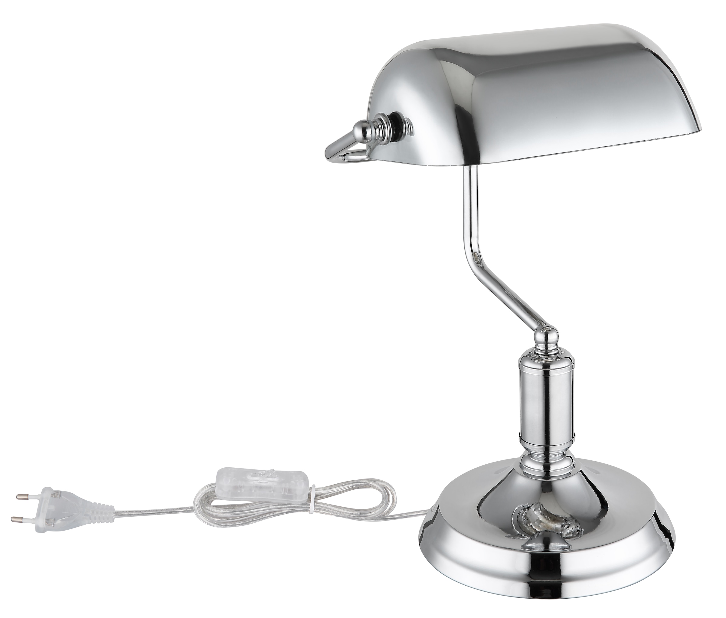 OTTO home Tischleuchte »Ellvi« E27 1 Stk. Wippschalter am Kabel, Bankerlampe,  Vintage