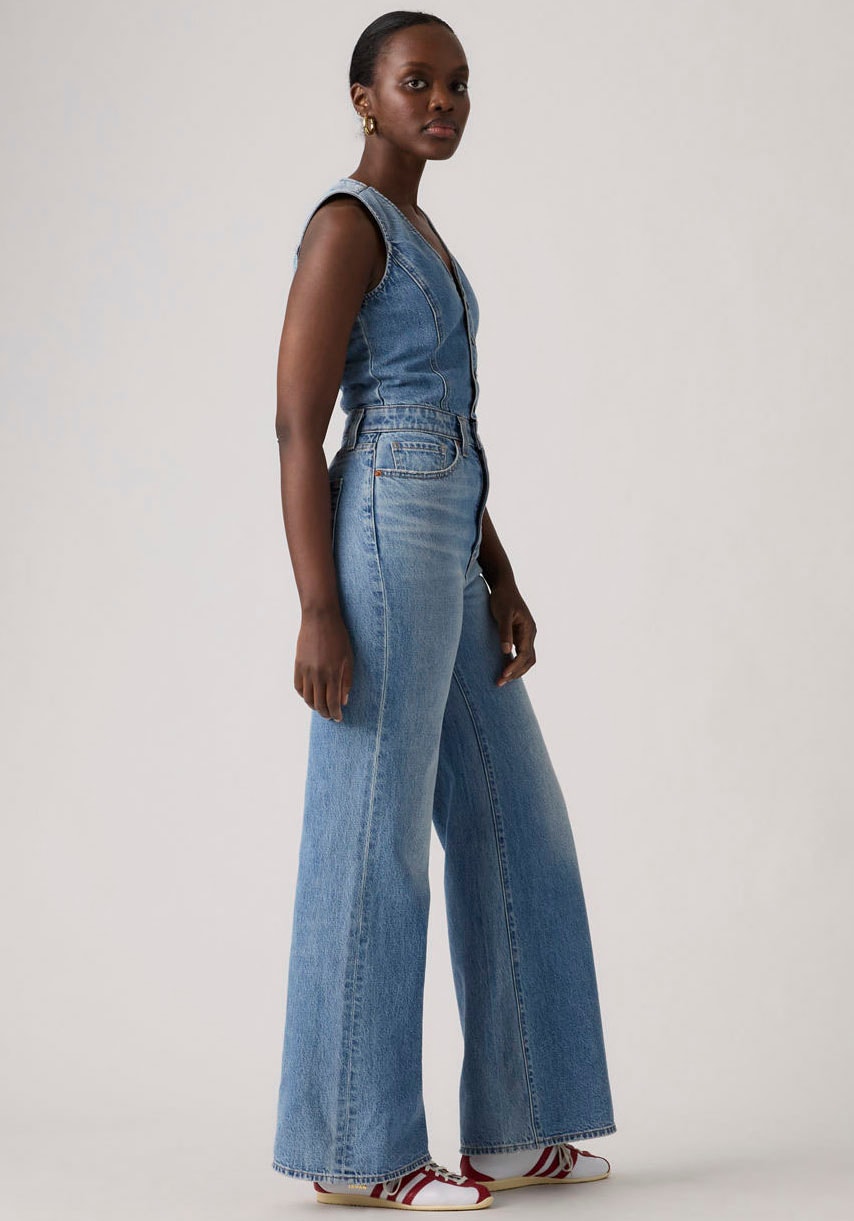Levi's® Overall »DNM VEST WIDELG JUMPSUIT« figurbetonende Passform mit weiter Beinform