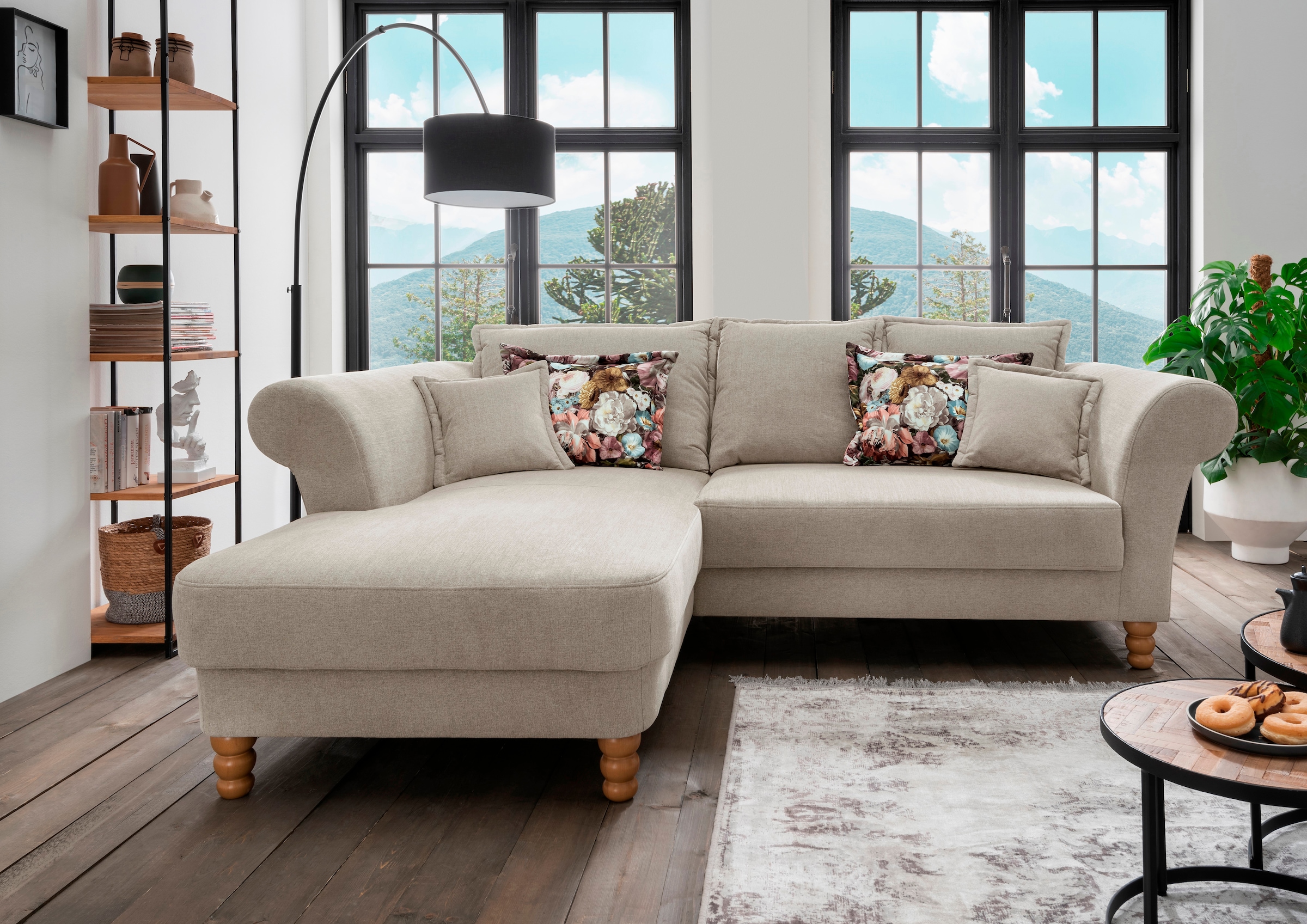 Home affaire Ecksofa »Tassilo Mega Polsterecke mit Kaltschaum im Sitz, bequem, L-Form«