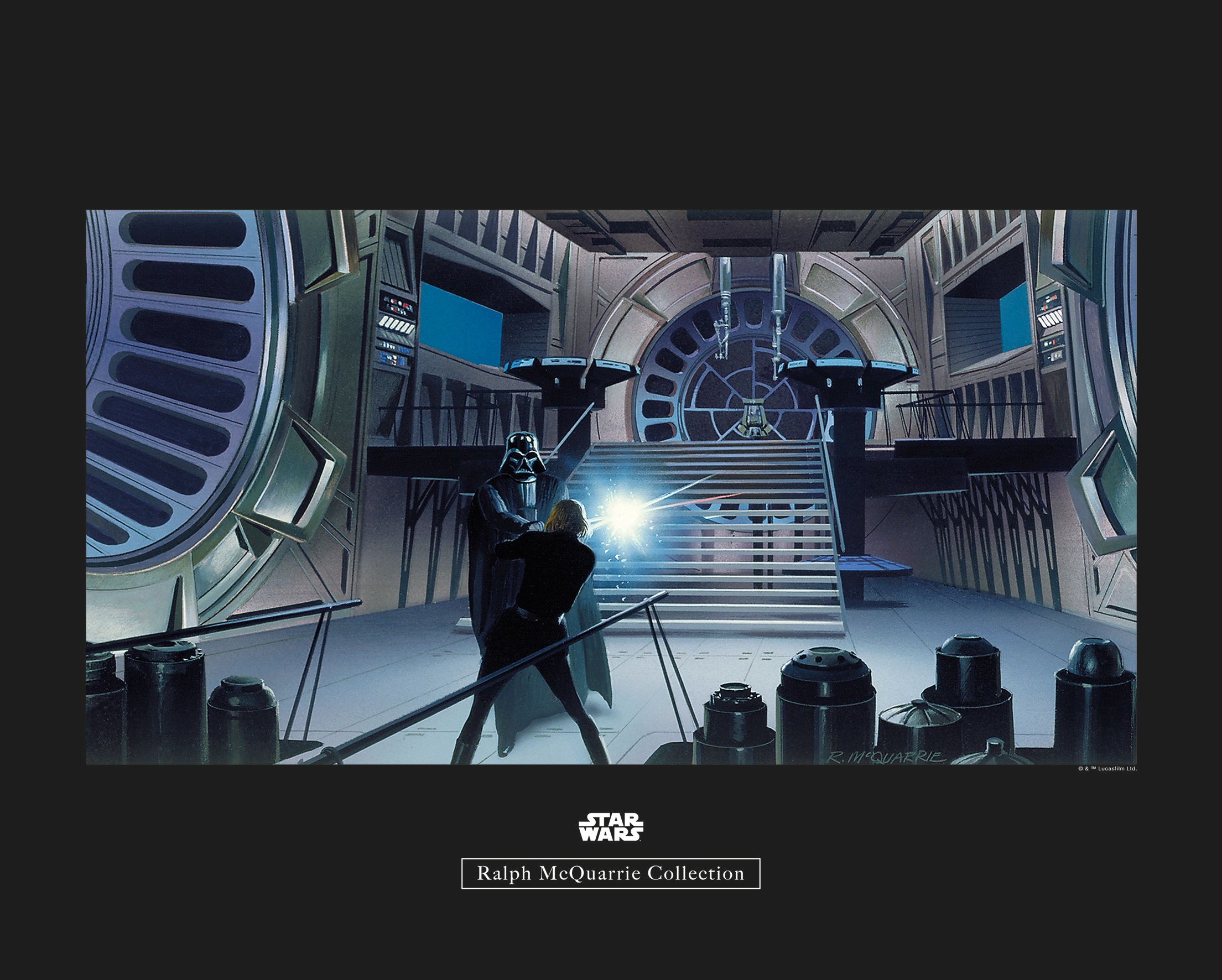 Komar Bild »Star Wars Classic RMQ Vader Luke Throneroom«, Star Wars, (1 St.), Wandbild zur Dekoration im Kinderzimmer - ohne Rahmen