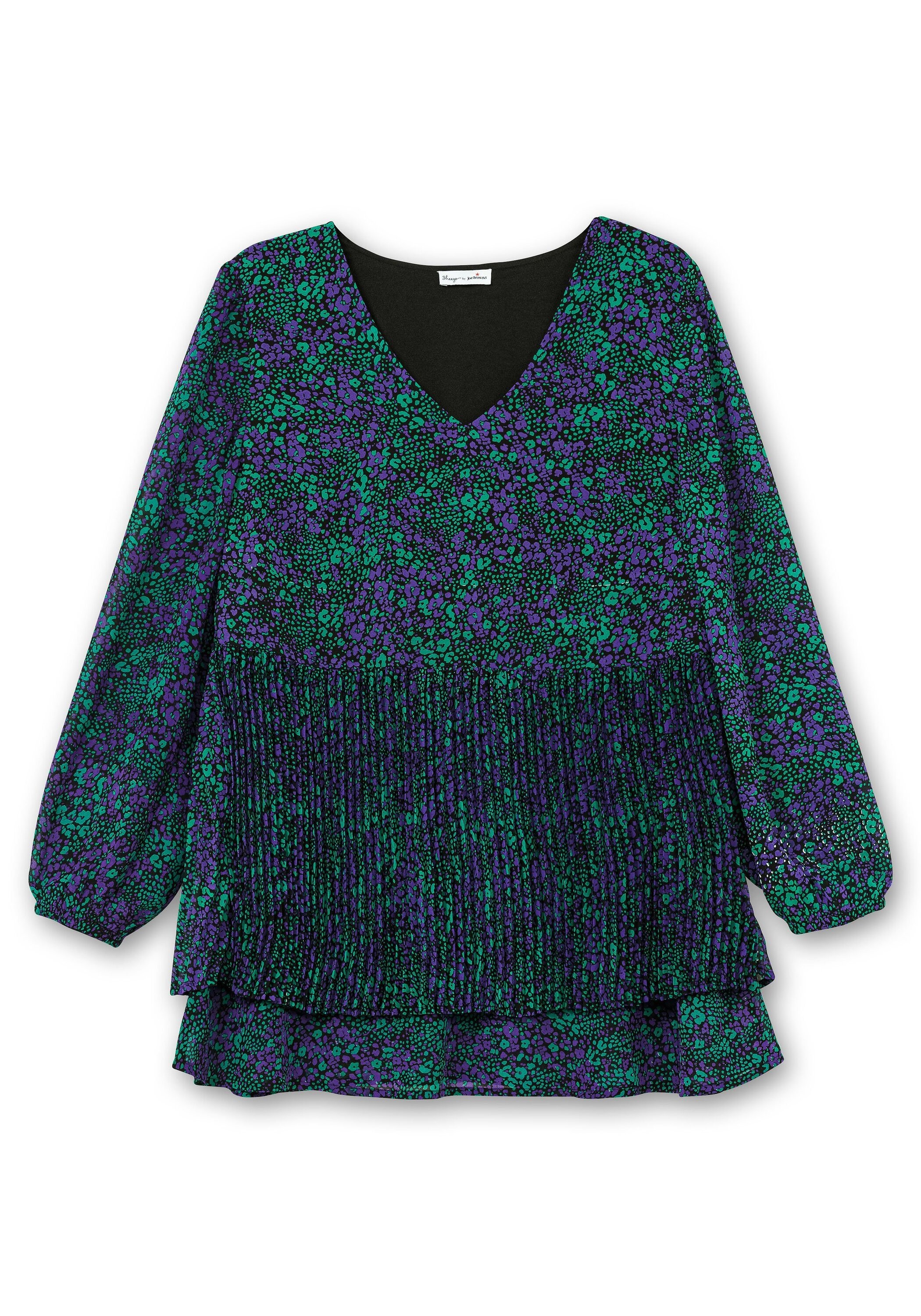 Sheego Tunika »Bedruckte Chiffontunika aus Chiffon, mit Futter«