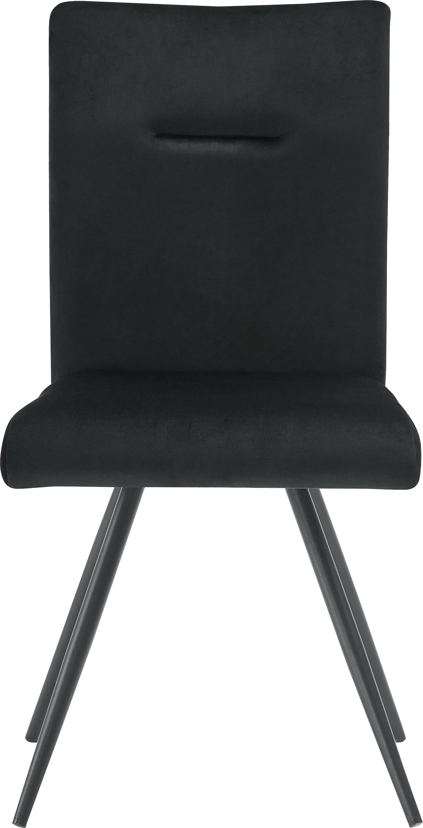 OTTO home 4-Fußstuhl »Tayz« (Set) mit Strukturstoff oder Samtbezug, aufwendiger Steppung