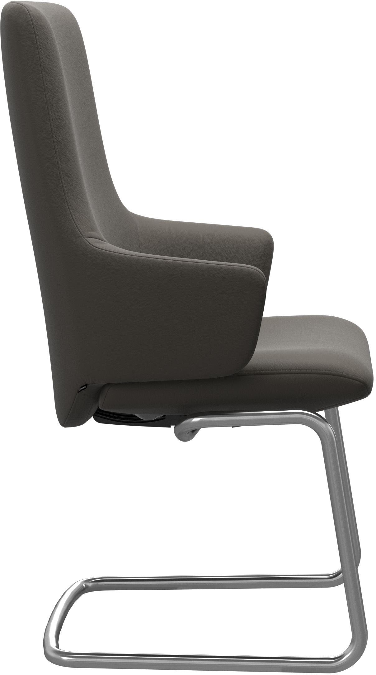 Stressless® Polsterstuhl »Laurel«, Leder PALOMA, High Back mit Armlehne, Größe L, mit Beinen aus Stahl in Chrom matt