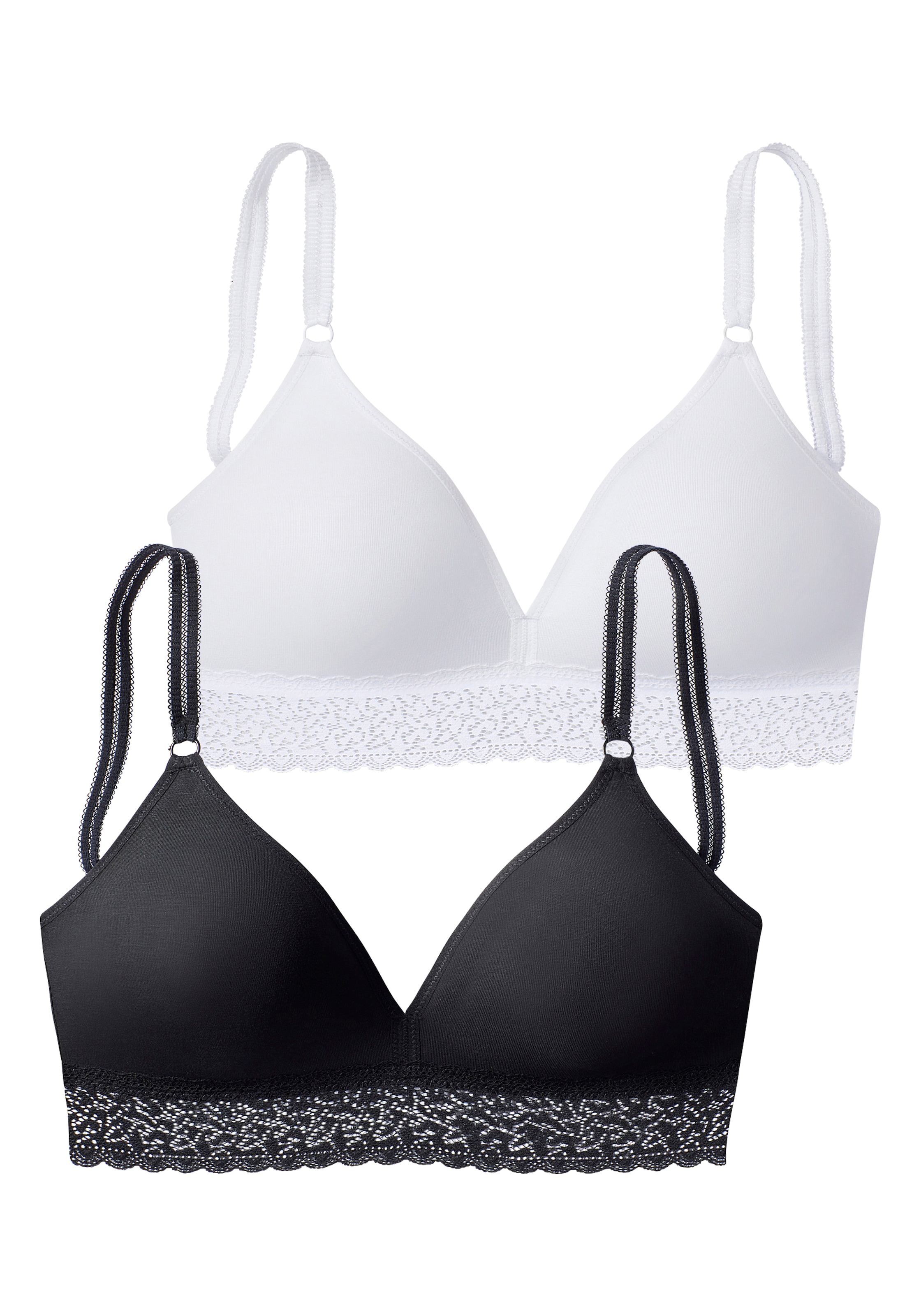 petite fleur Bralette-BH, ohne Bügel im attraktiven Doppelpack