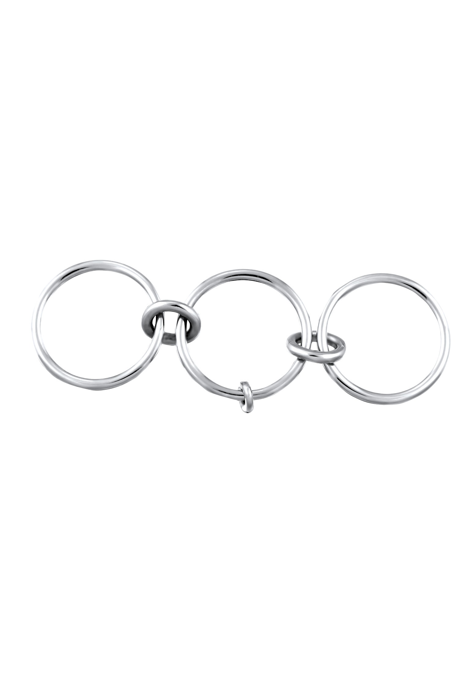 Elli Silberring »Ring Bandring Stapellook 925 Sterling Silber«