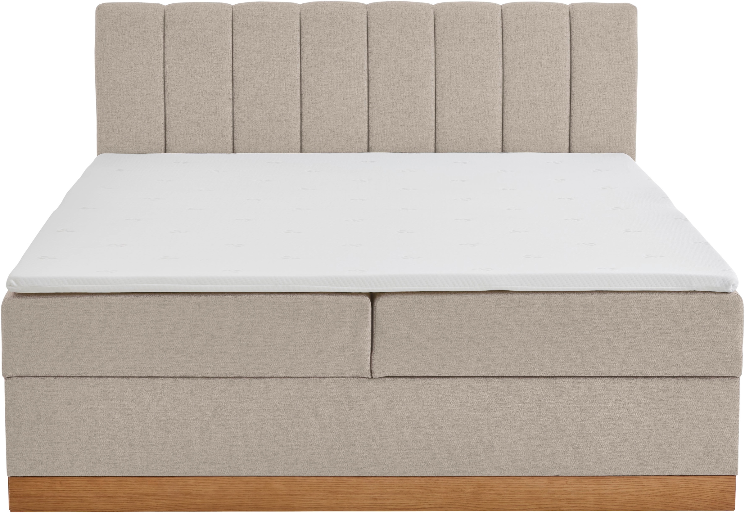 Home affaire Boxbett »Frappelle inkl. Bettkasten, erhältlich in der Größe 180x200cm, H3« inkl. PUR-Schaum-Topper