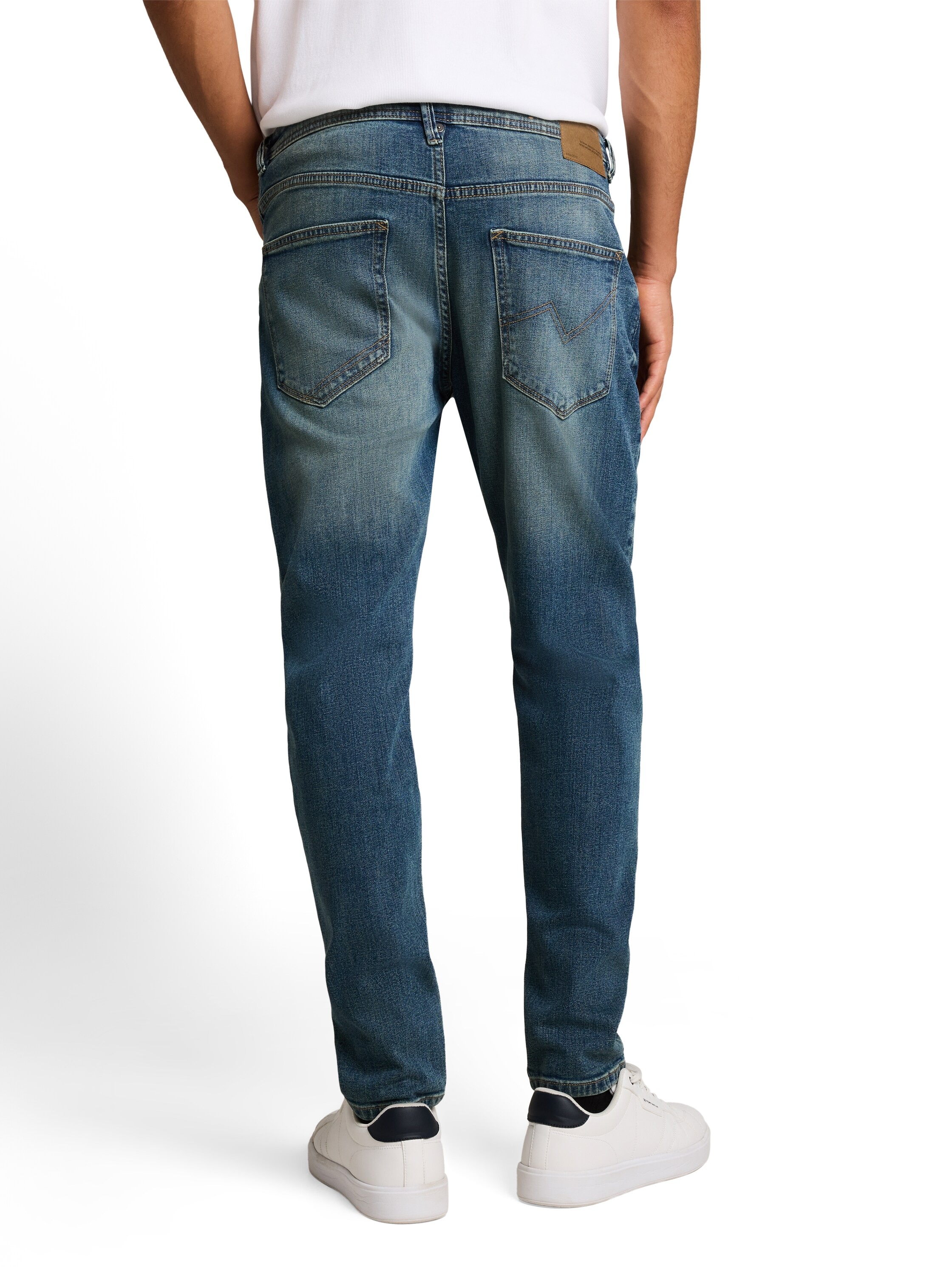 TOM TAILOR Denim Bequeme Jeans im 5-Pocket-Style / Tapered Legs und mit Stretch
