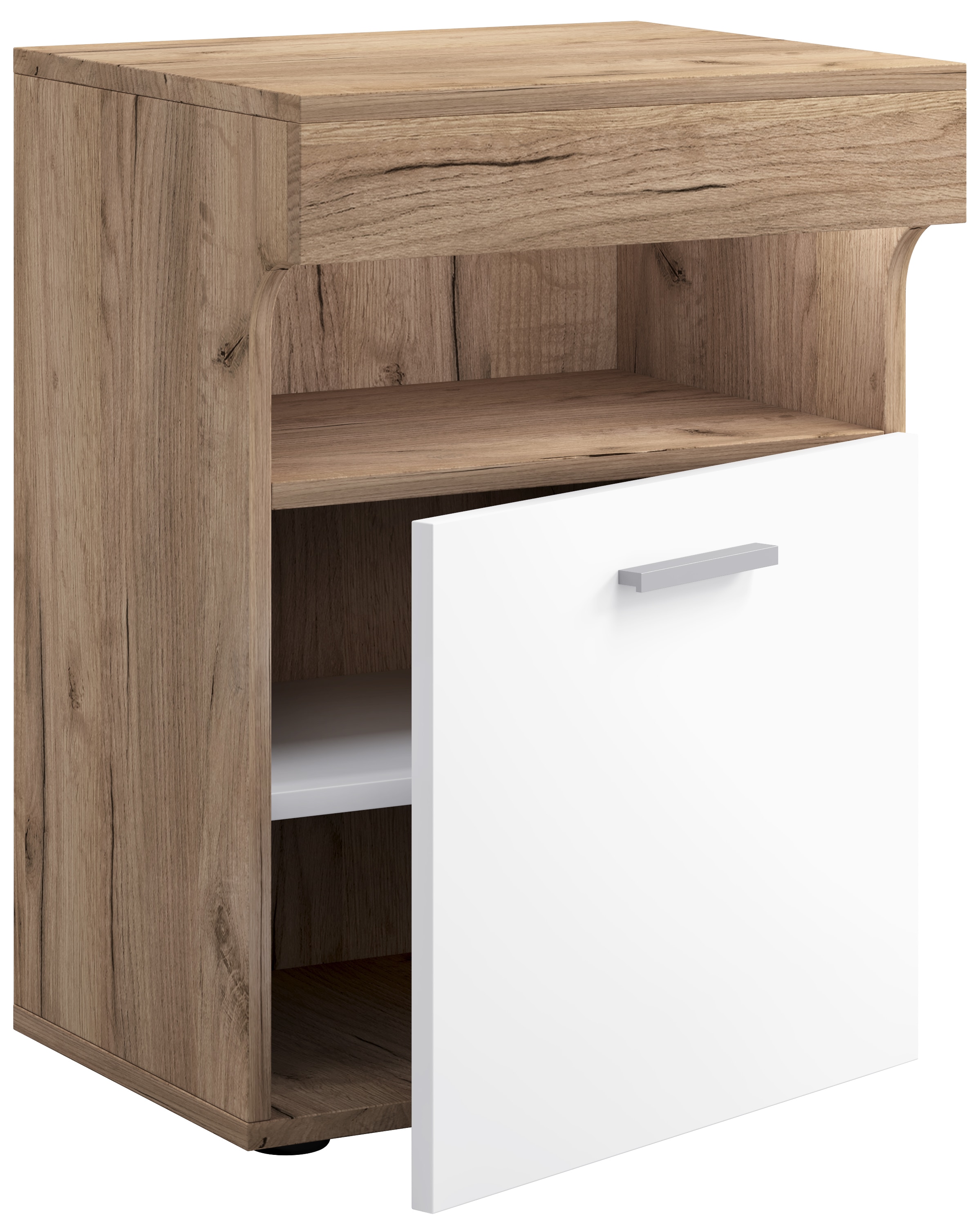 VCM Nachttisch »Holz Nachttisch Nachtschrank Schublade Slepal M«