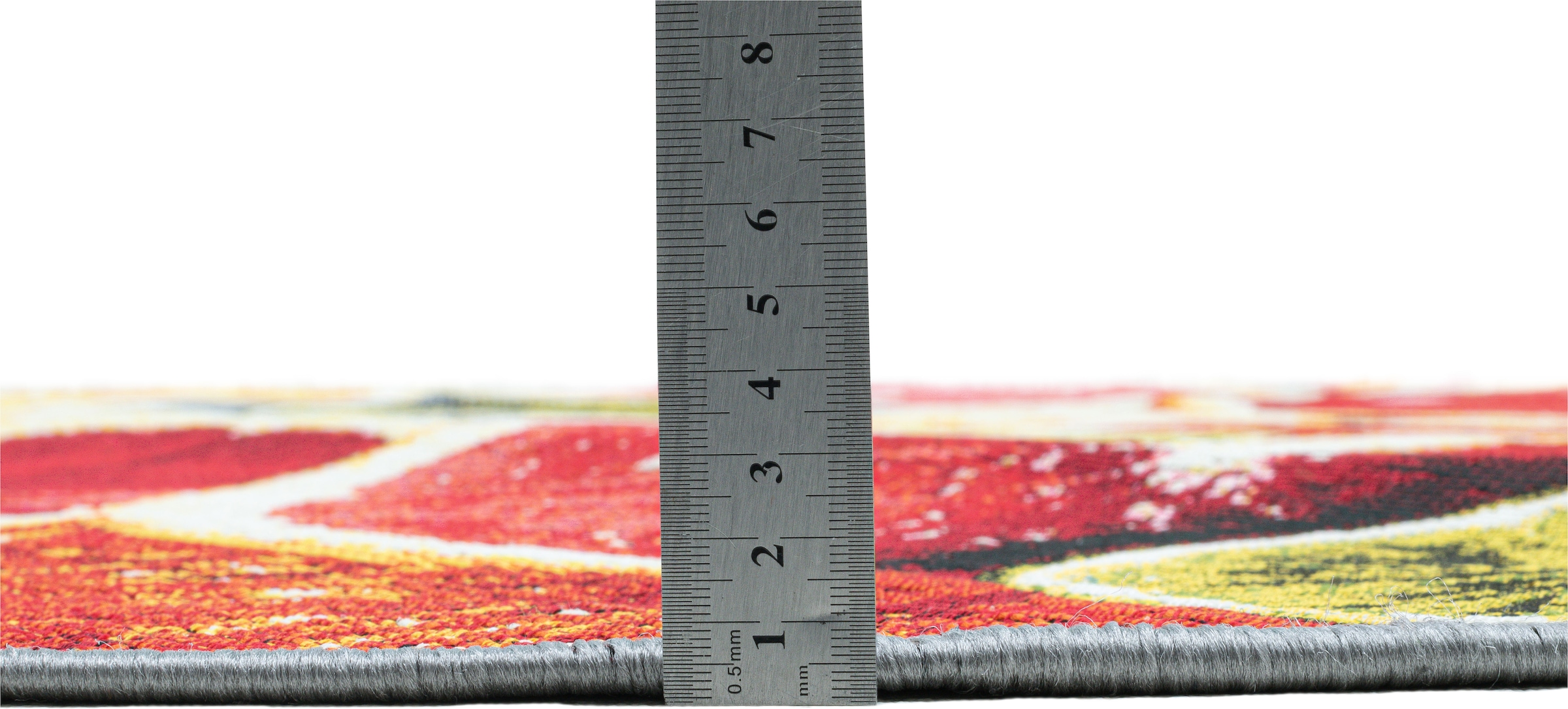 Sansibar Teppich »Rantum Beach 003« rund 5 mm Höhe Flachgewebe, modernes Sommer Design, In- und Outdoor geeignet