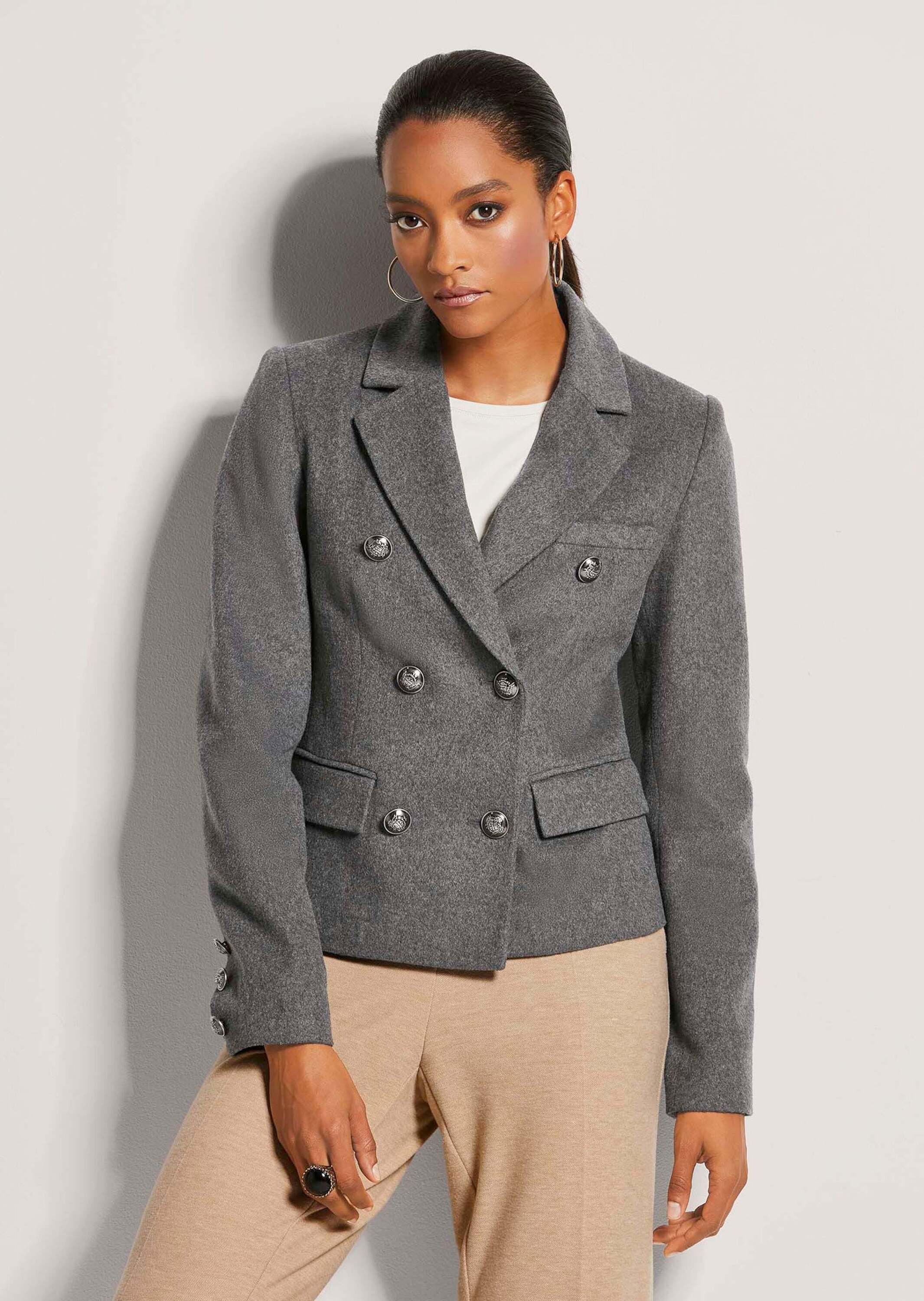 MADELEINE Longblazer »Blazer Kurzblazer mit Glanz-Akzenten«