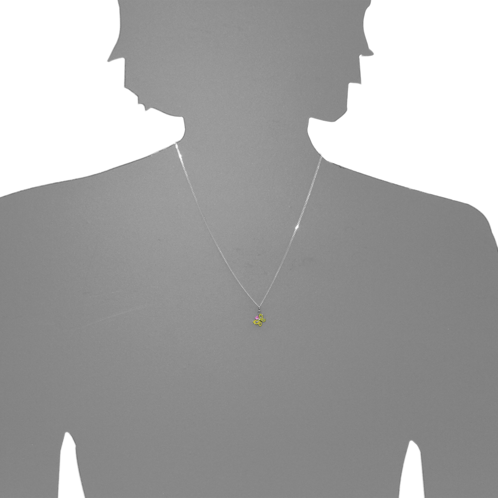 OSTSEE-SCHMUCK Kette mit Anhänger »- Schmetterling - Silber 925/000 - Zirkonia«