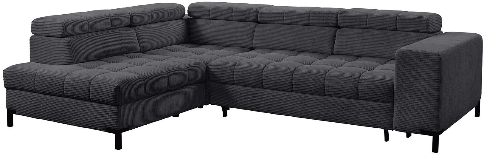 exxpo - sofa fashion Ecksofa »Bocco, hochwertige Verarbeitung, toller Sitzkomfort, bequem, L-Form« wahlweise mit Bettfunktion u. Bettkasten, inkl. Kopfteilverstellung