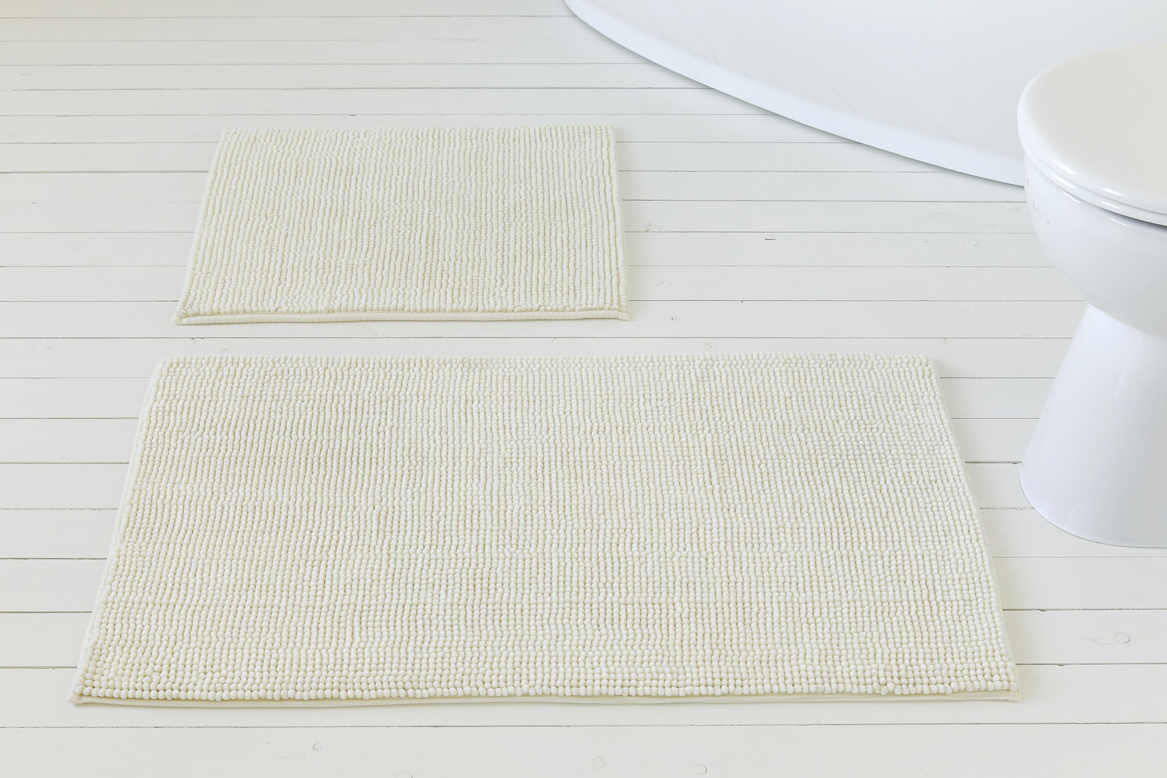my home Badematte »Kaelan«, rutschhemmend beschichtet, fußbodenheizungsgeeignet, Badvorleger, Badteppich aus weicher Chenille, pastell Farben