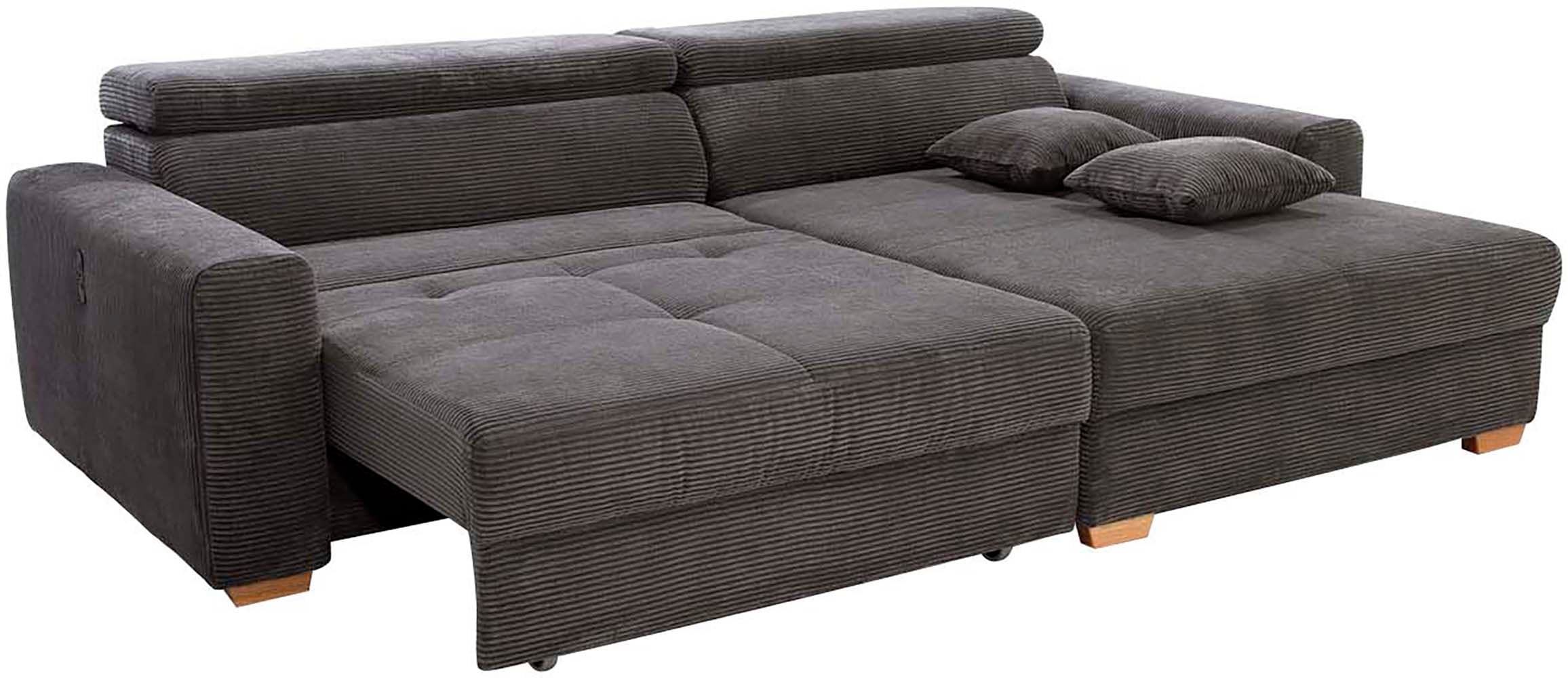 Jockenhöfer Gruppe Ecksofa »Slider, L-Form, 140kg Belastbarkeit je Sitzplatz«, elektromotorische Sitztiefenverstellung,USB-Ladeports,mit Kopfstützen