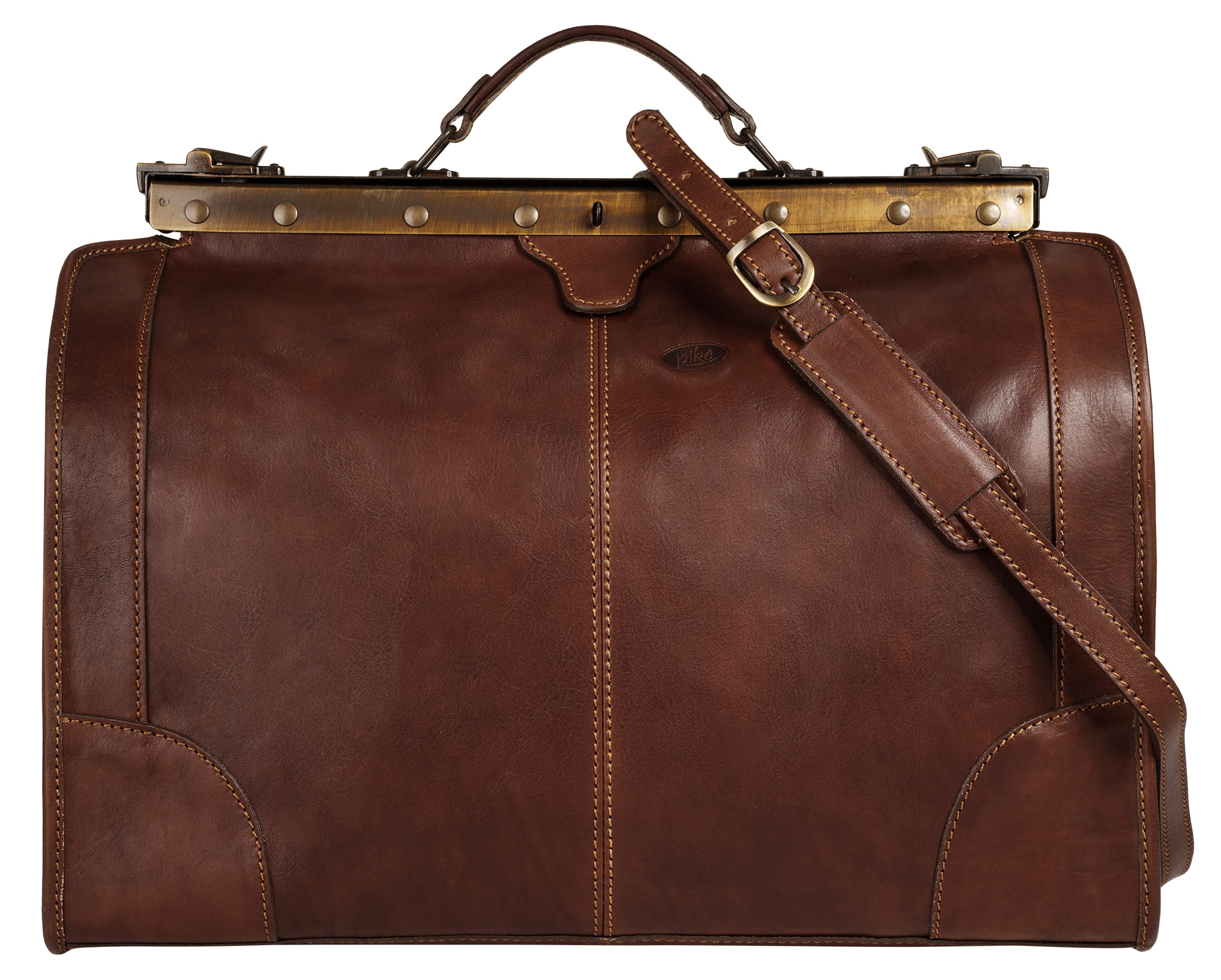 Piké Reisetasche »LOMBARDIA MEDIUM«, echt Leder, Made in Italy