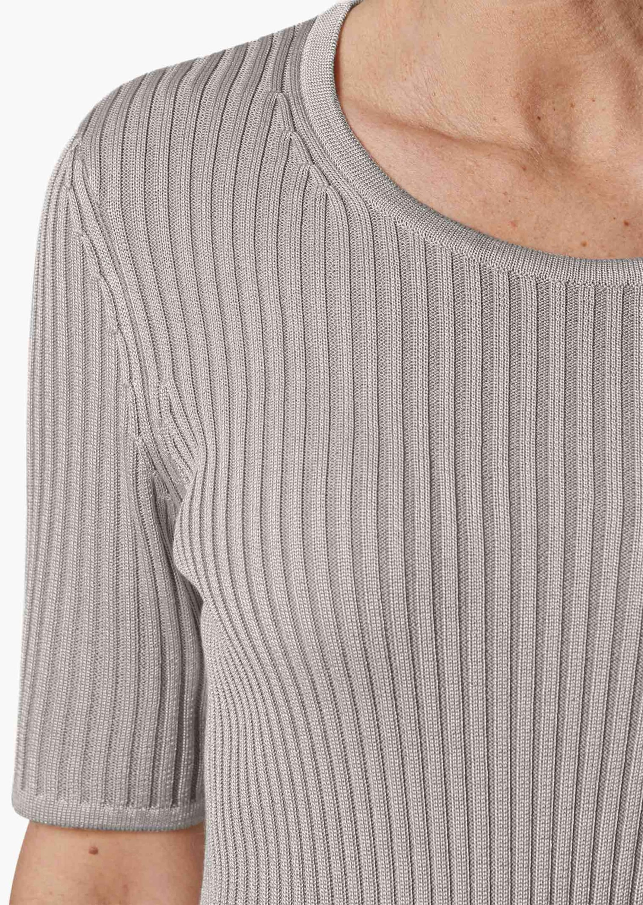 GOLDNER Rundhalspullover »Kurzgröße Pflegeleichter Pullover in hochwertiger Rippenstruktur«